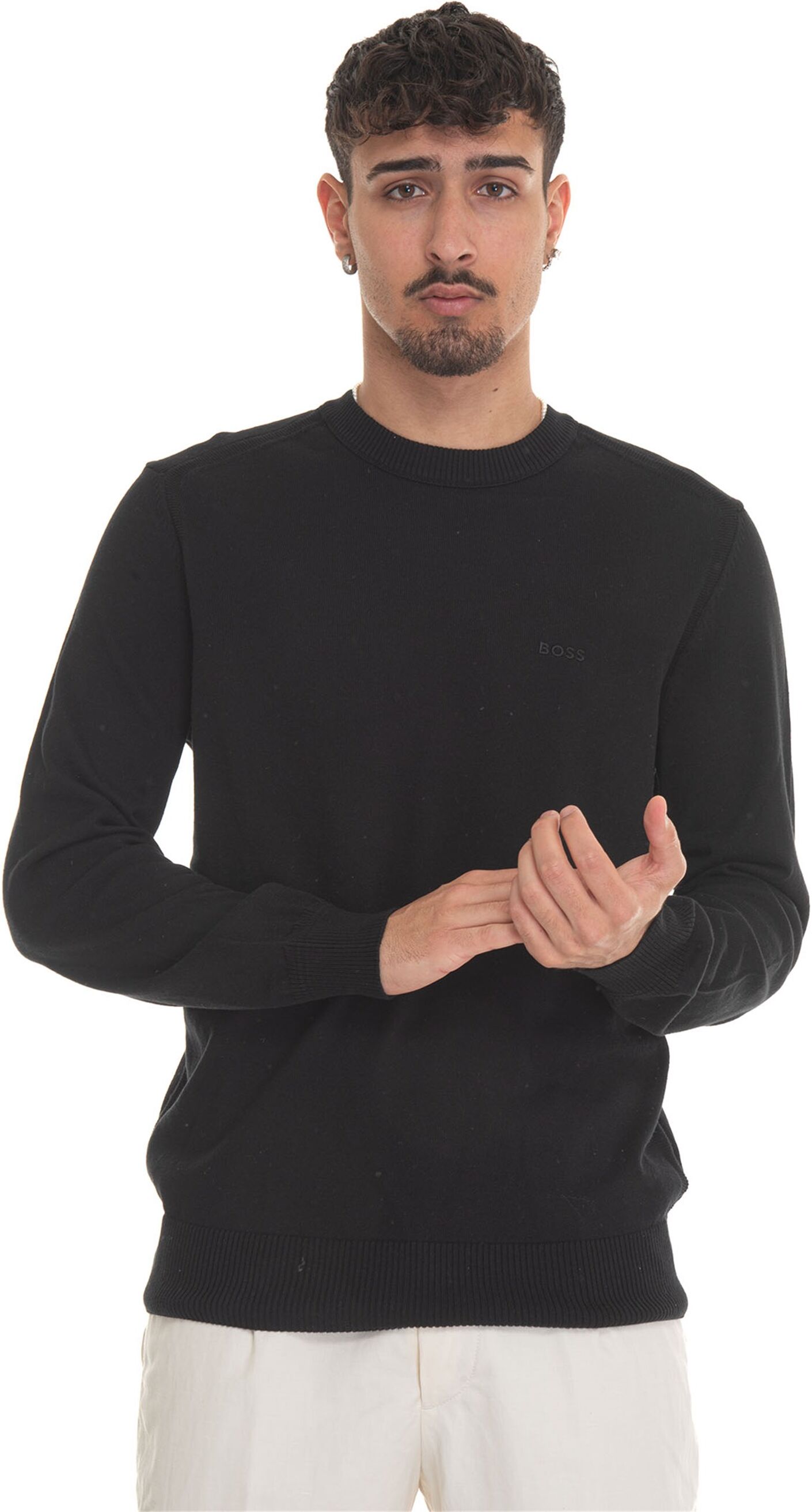 Boss Pullover girocollo Nero Uomo L