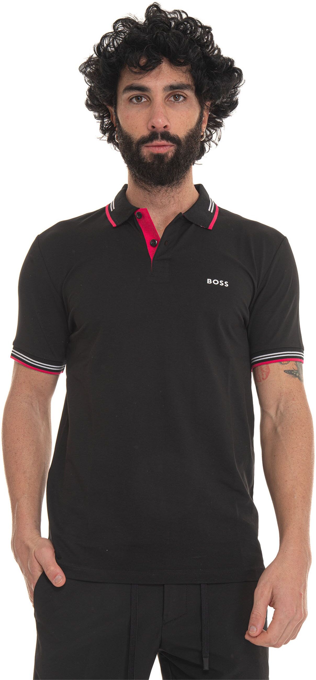 Boss Polo manica corta Nero Uomo XL