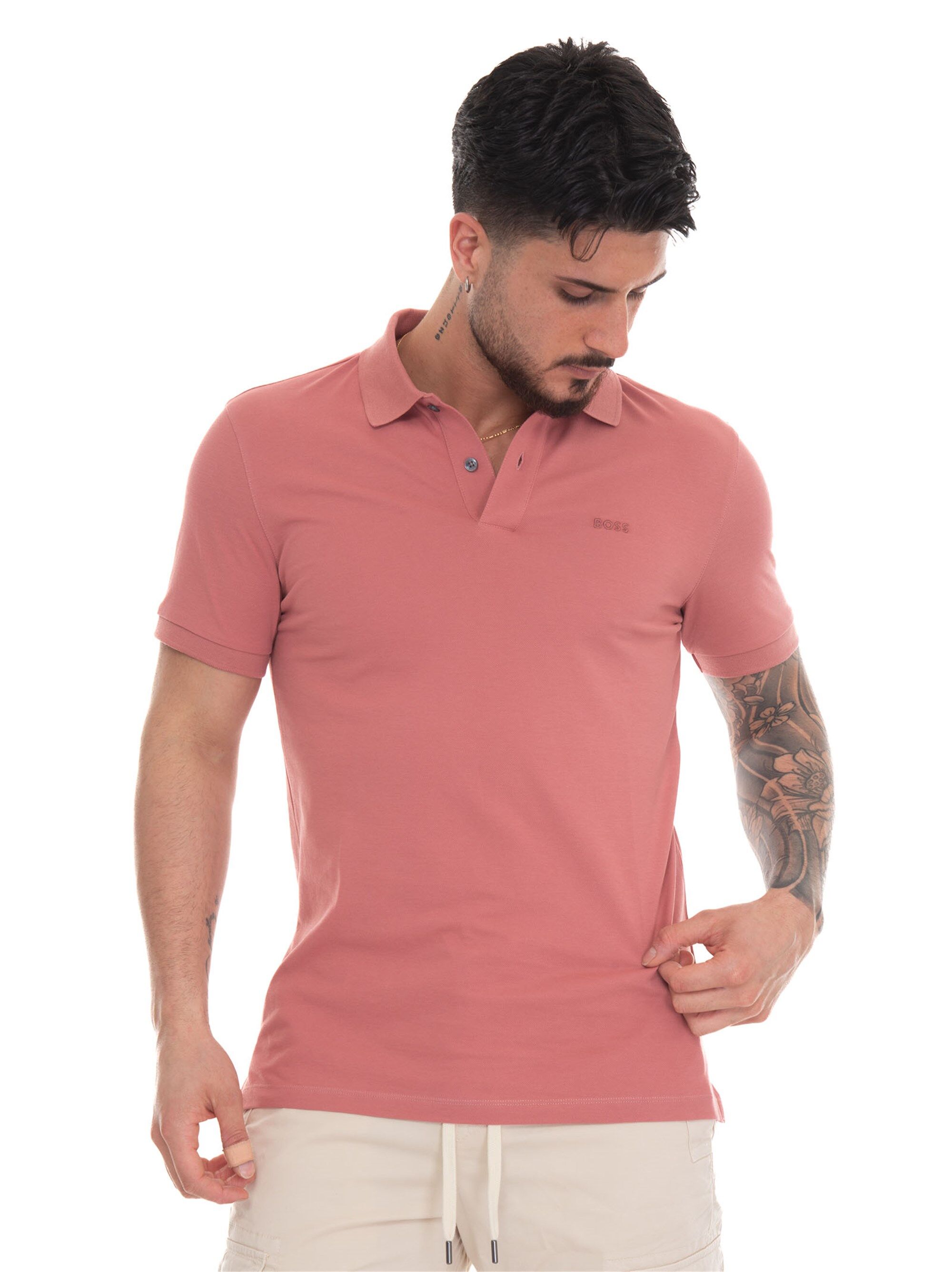 Boss Polo in cotone piquet Cipolla Uomo XXL