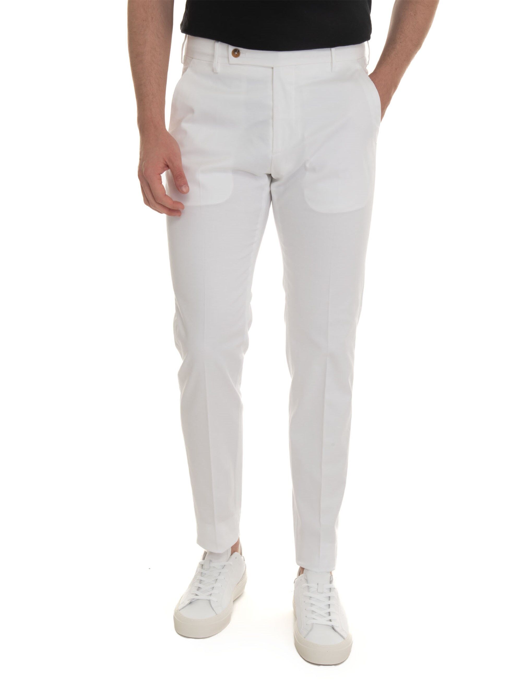 Berwich Pantalone modello chino MORELLO Bianco Uomo 50