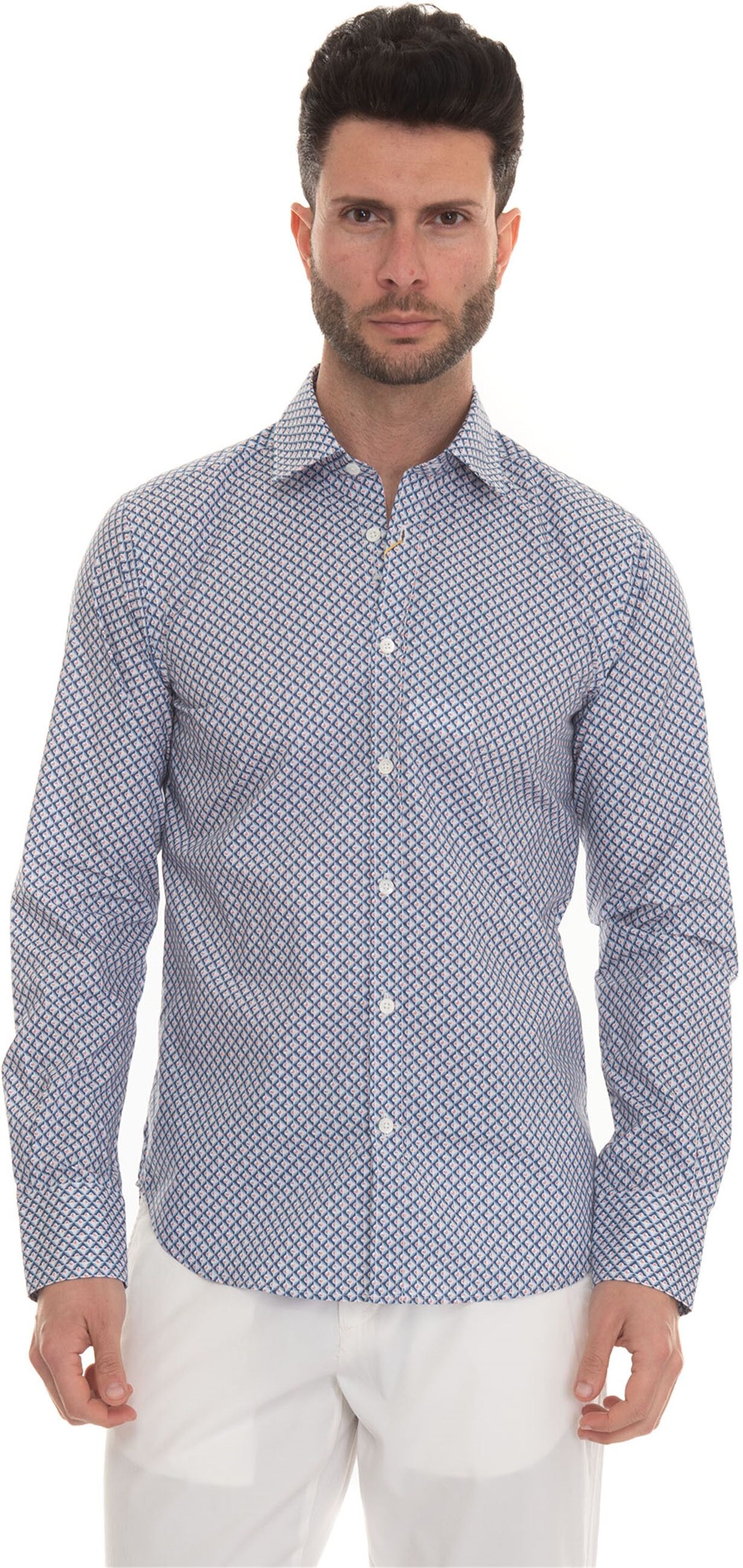 Canali Camicia casual Blu Uomo XXL