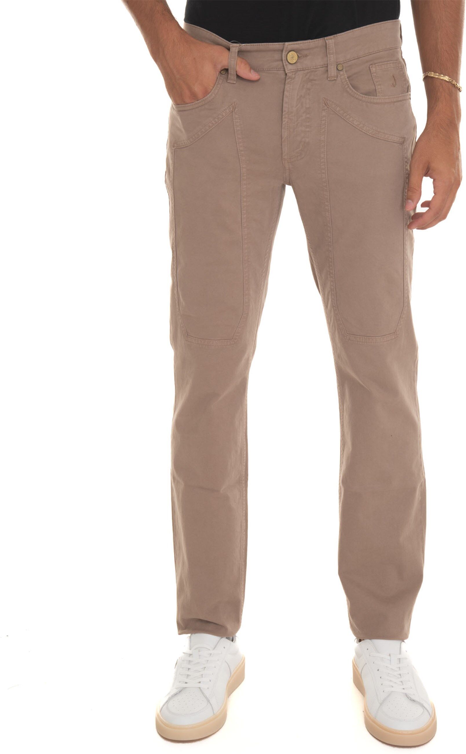 Jeckerson Pantalone 5 tasche Sabbia Uomo 36