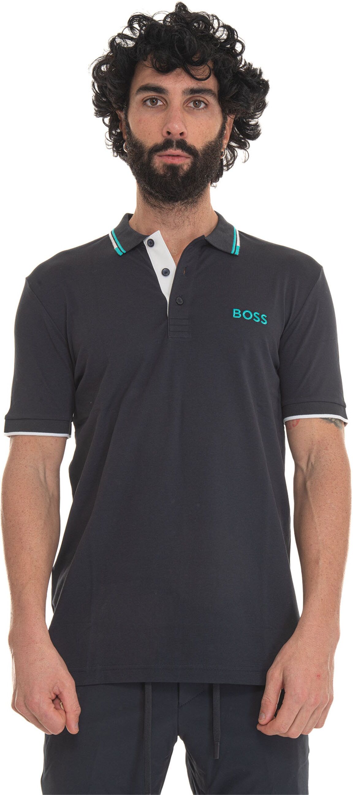 Boss Polo manica corta Blu Uomo S