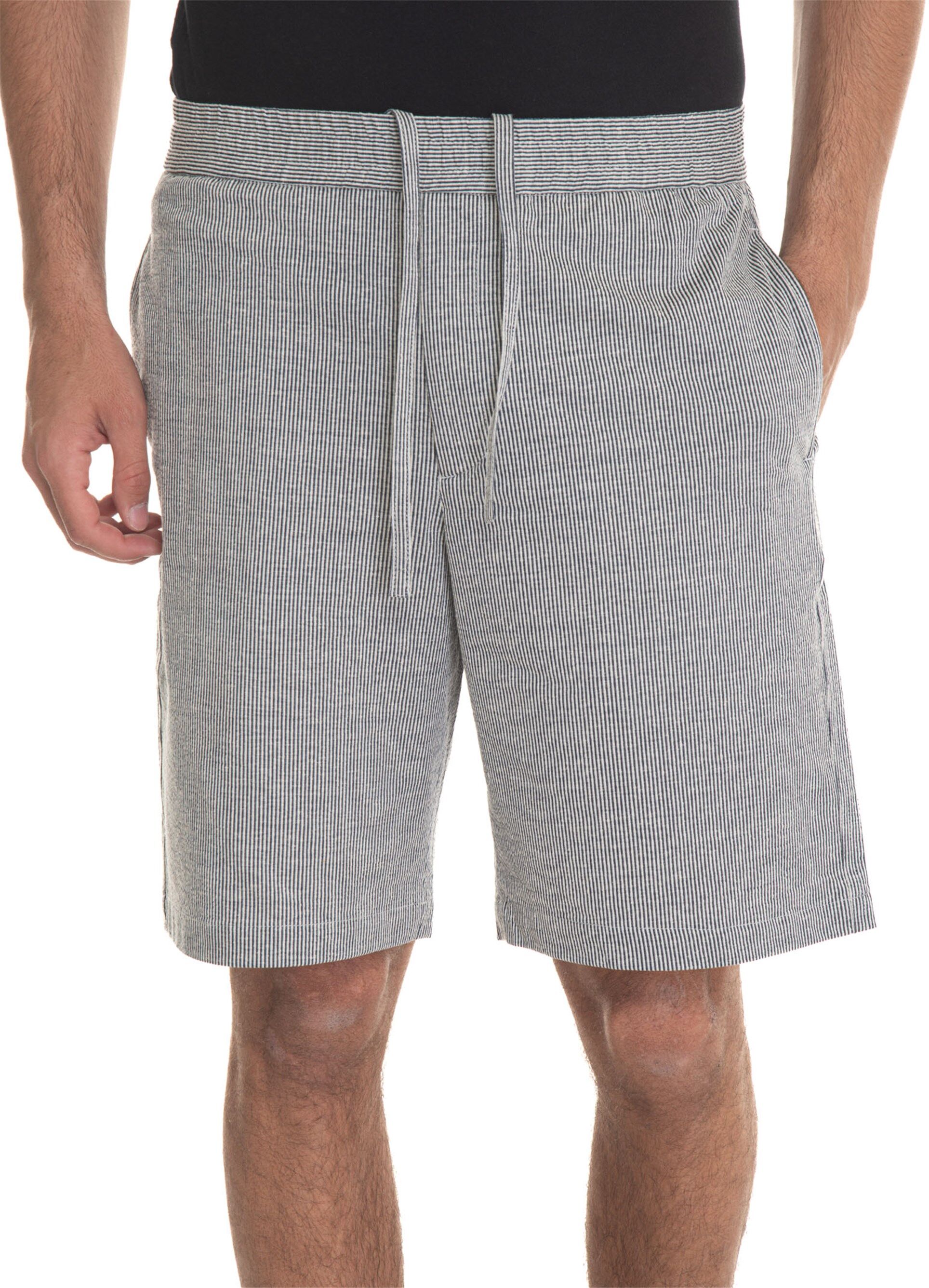 Hindustrie Bermuda SHORTS-SEERSACHER Blu Uomo 48