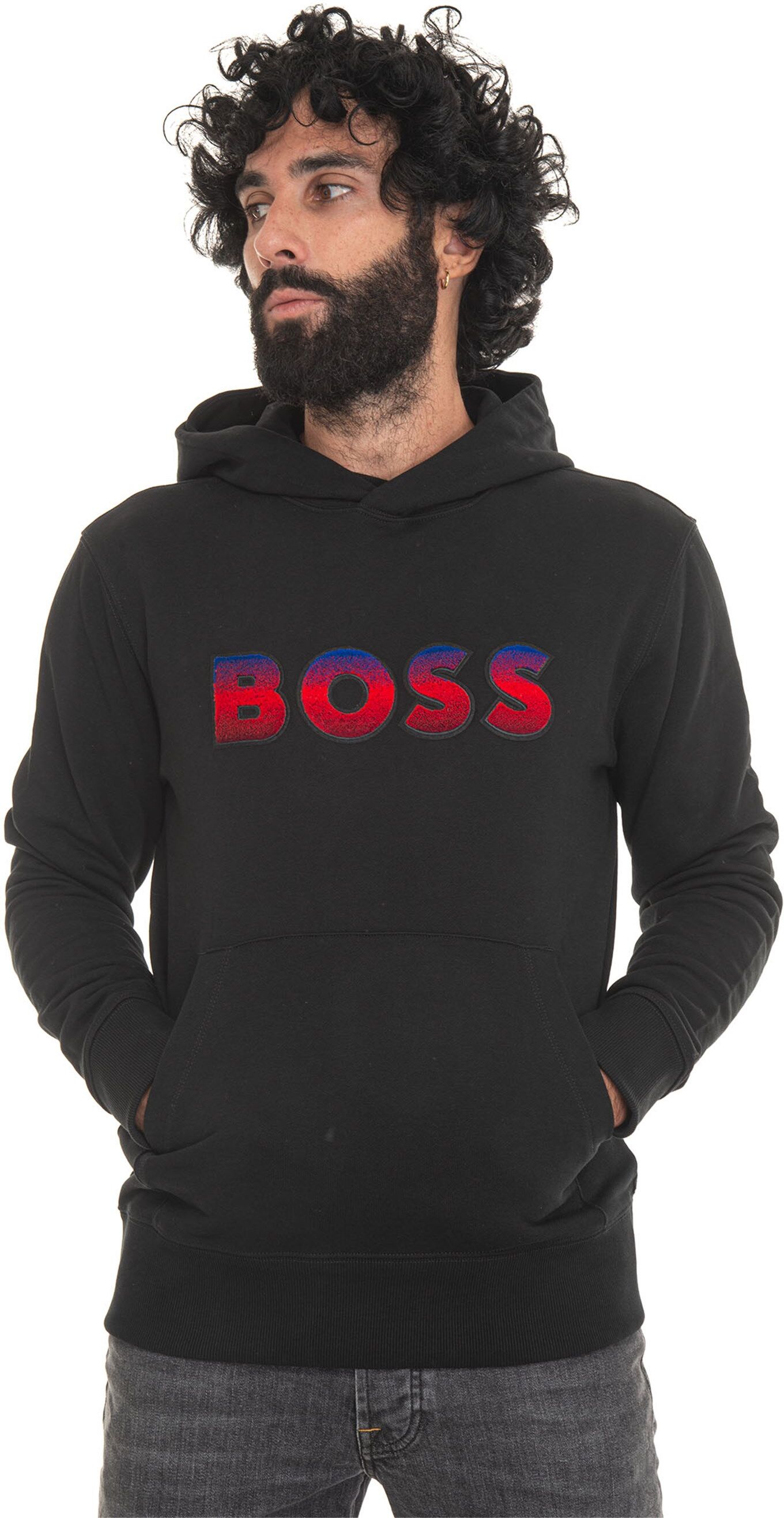 Boss Felpa con cappuccio SEEGER99 Nero Uomo M