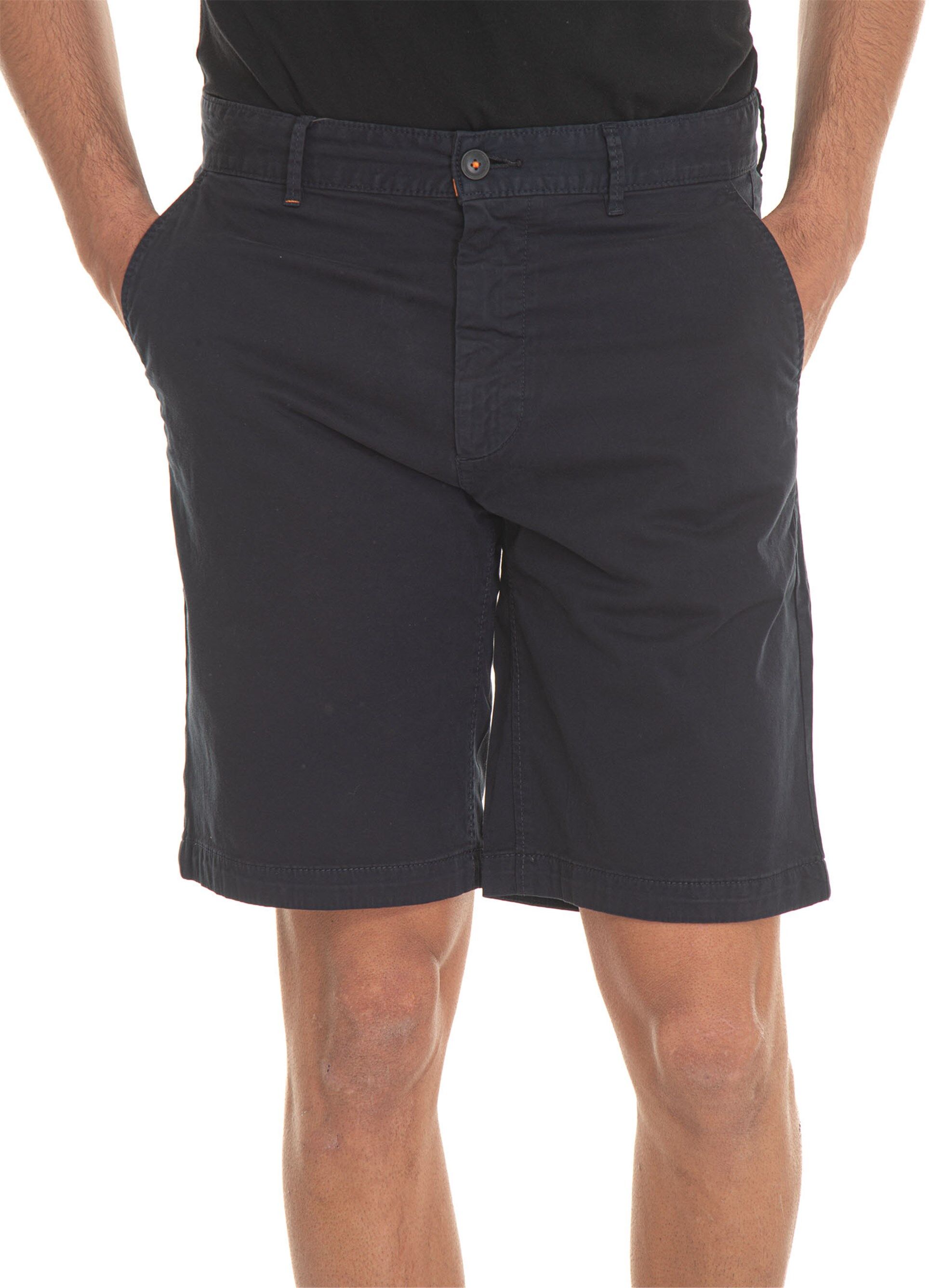 Boss Bermuda in cotone CHINO-SLIM-SHORTS Blu Uomo 35