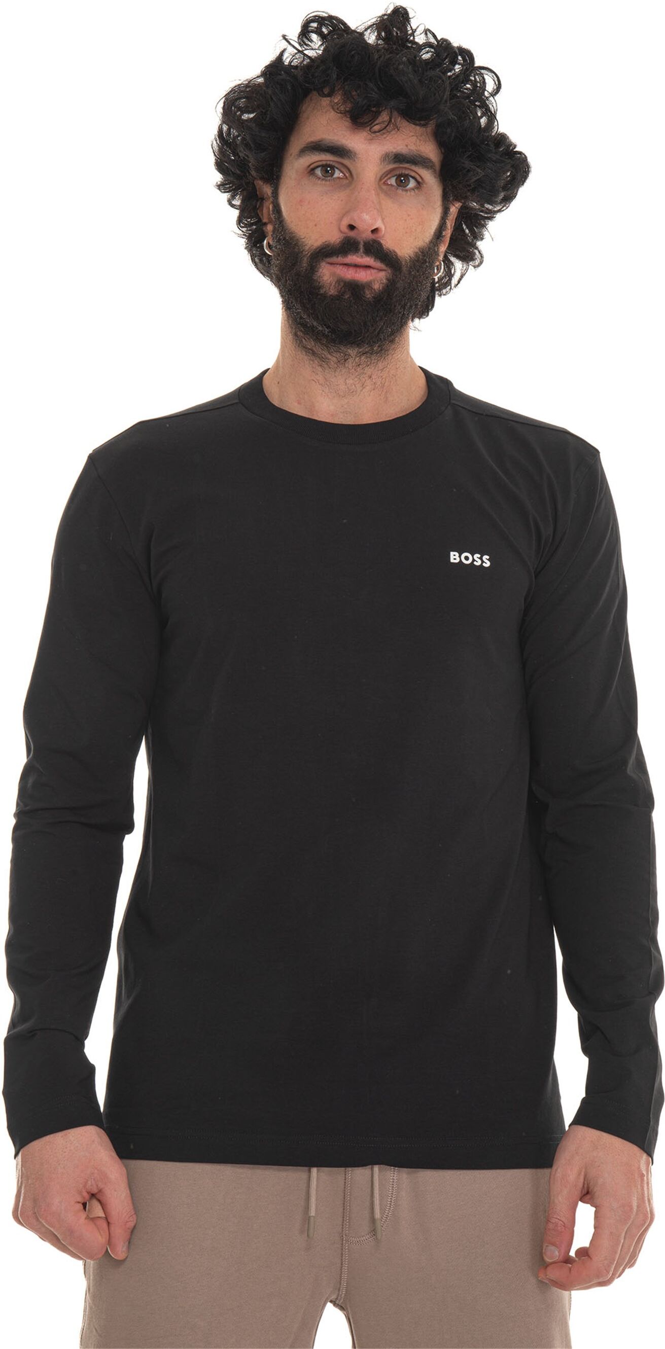 Boss T-shirt girocollo Nero Uomo XXL