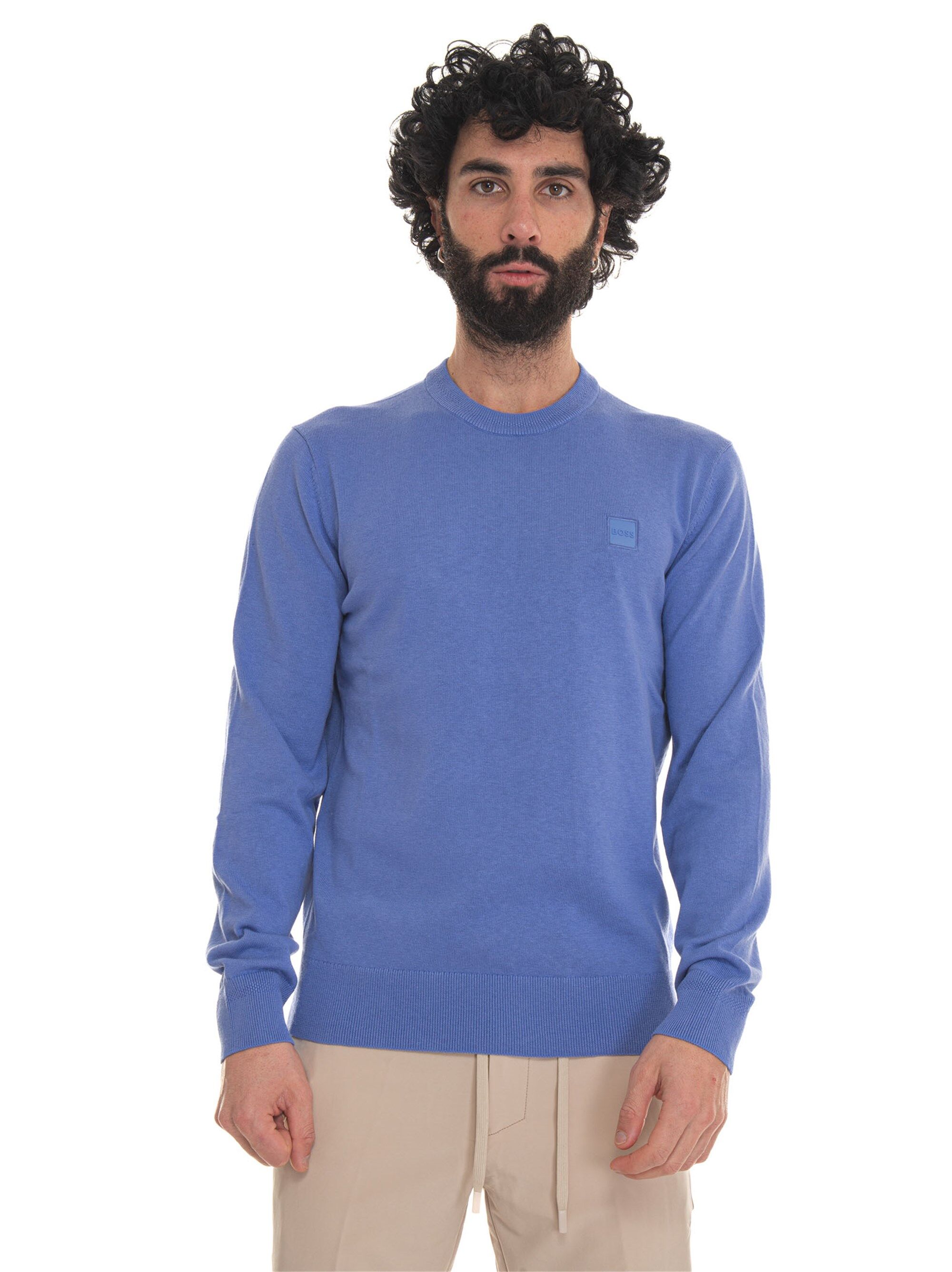 Boss Pullover girocollo Lavanda Uomo XL