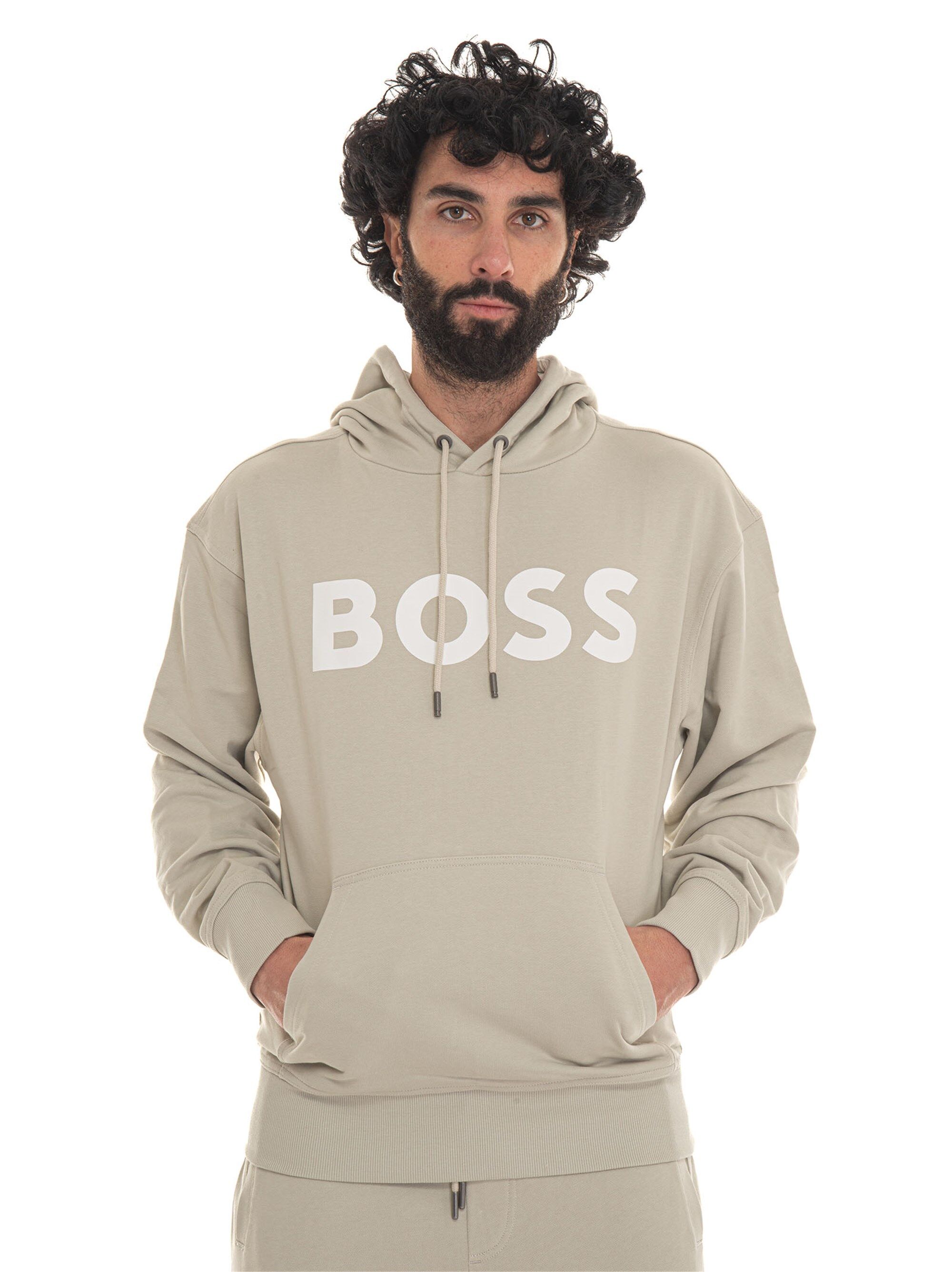 Boss Felpa con cappuccio Beige Uomo XXL