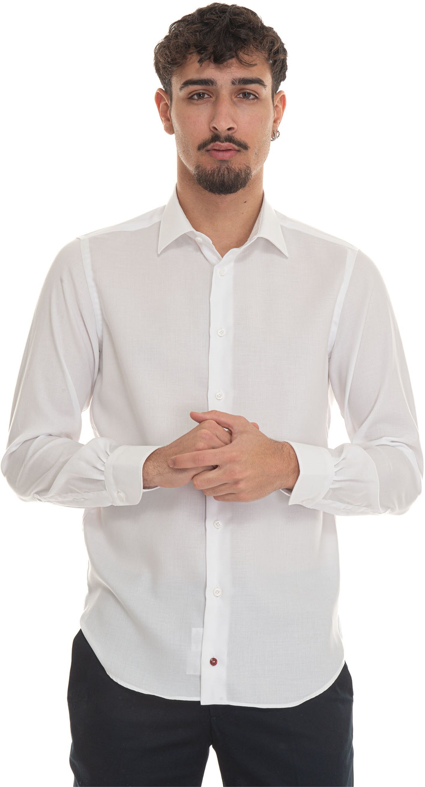 Carrel Camicia classica da uomo Bianco Uomo 40