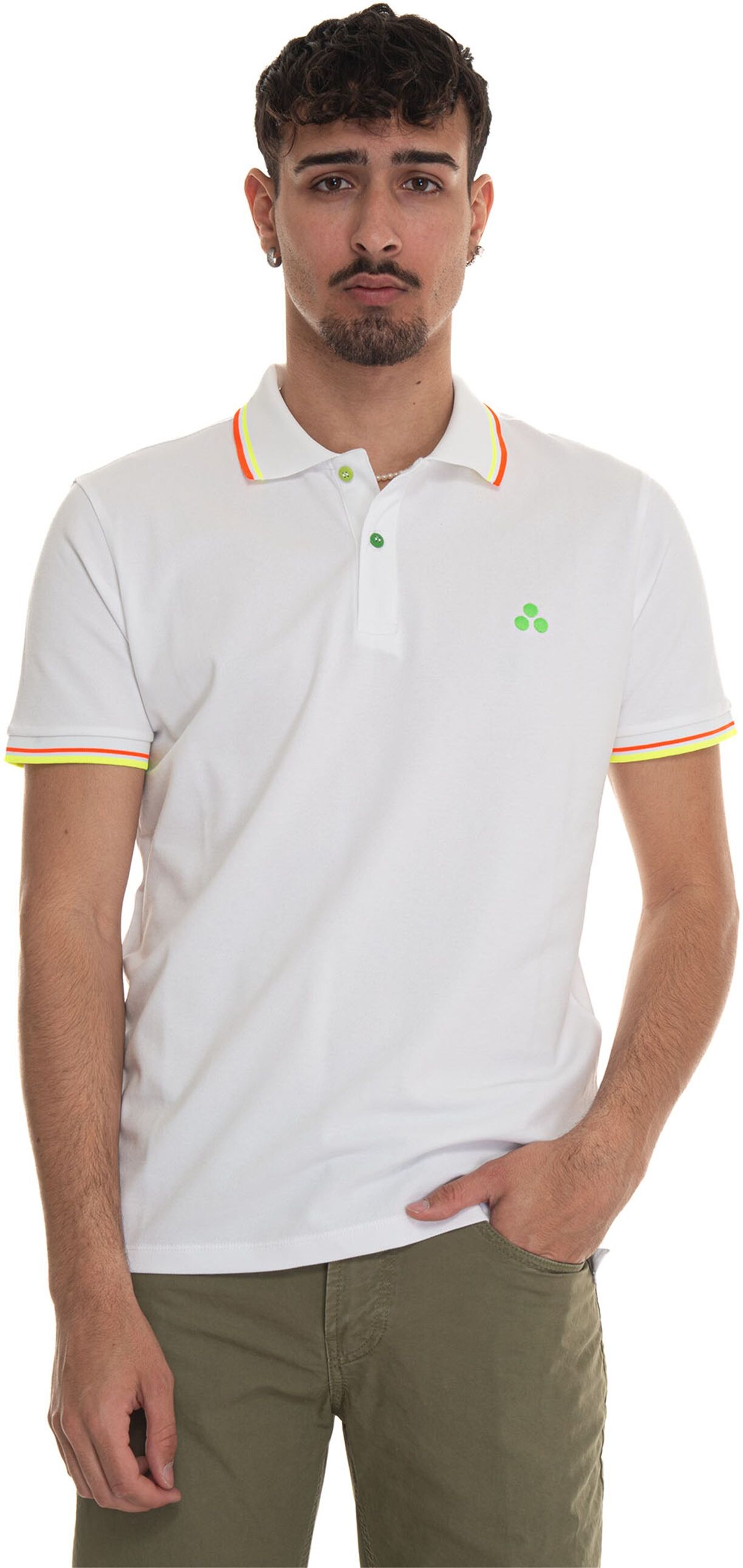 Peuterey Polo manica corta NEWSELANDINASTR02 Bianco Uomo XL