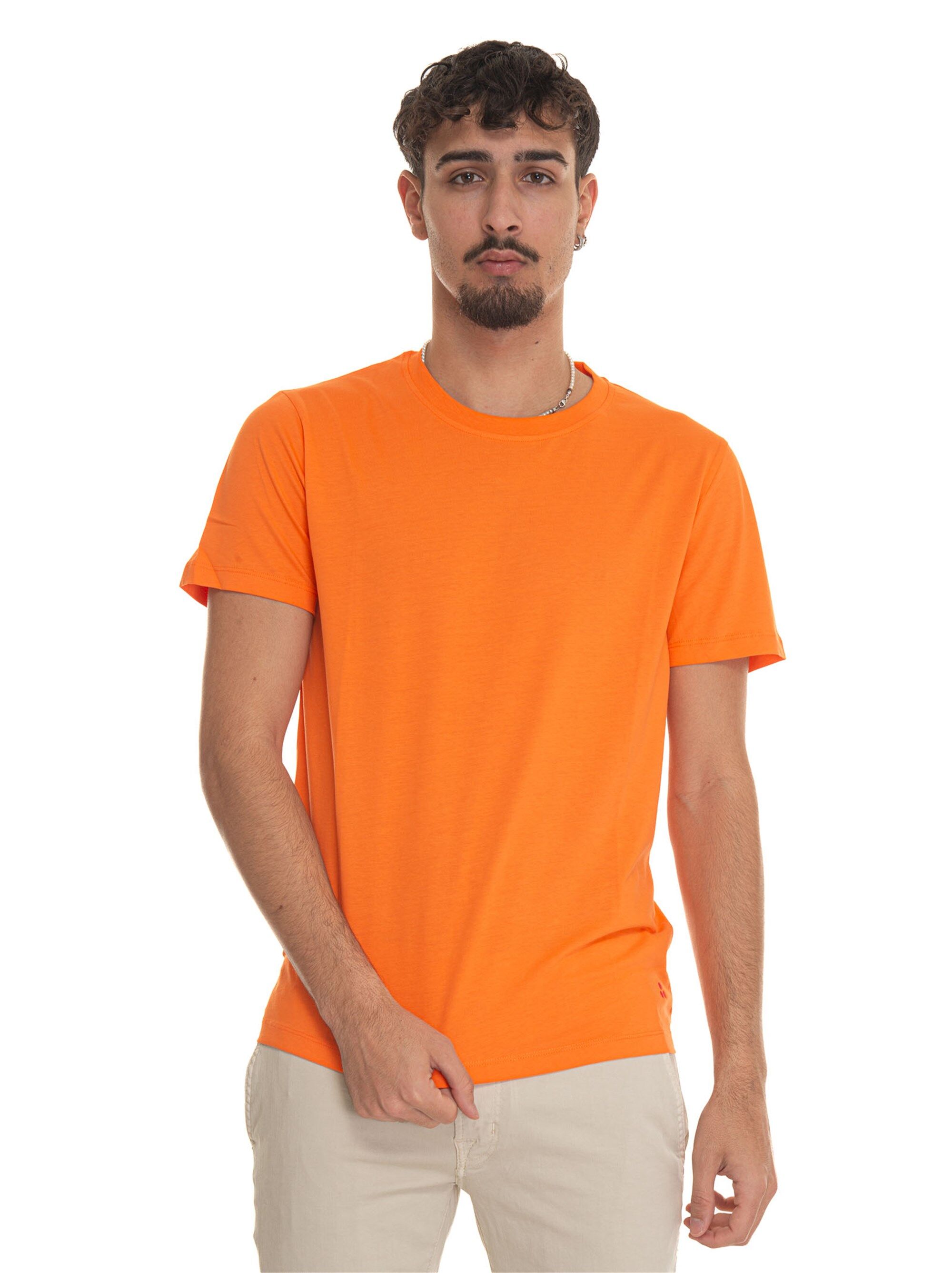 Peuterey T-shirt girocollo mezza manica MANDERLY01 Arancio Uomo XXL