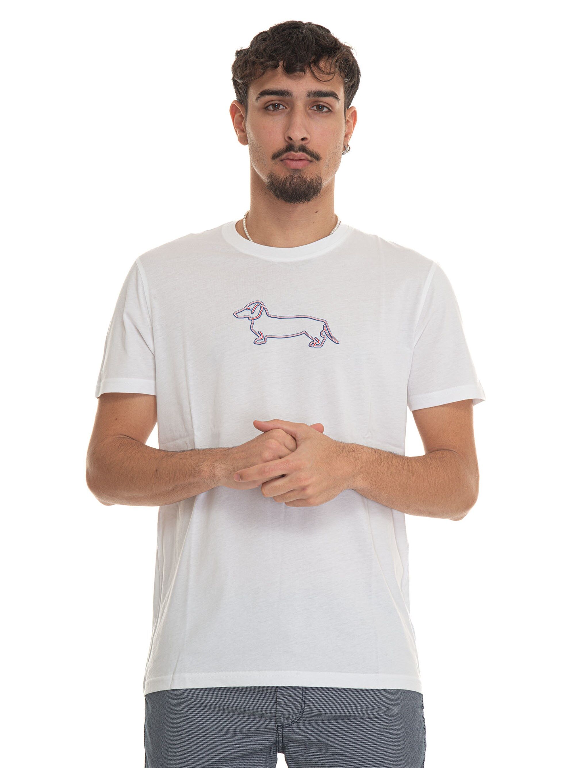 Harmont & Blaine T-shirt girocollo mezza manica IRL003 Bianco Uomo XXL
