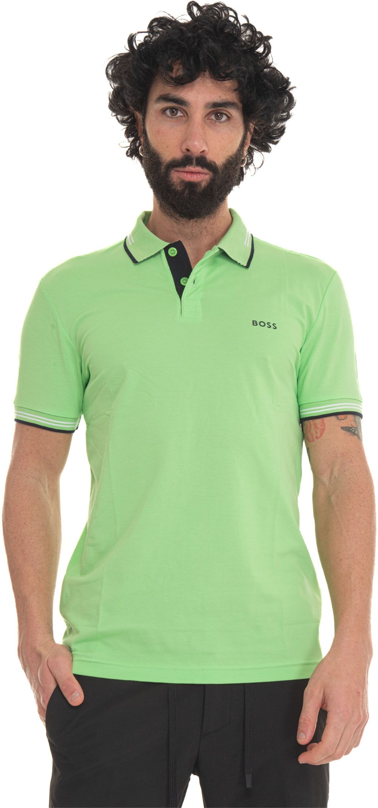 Boss Polo manica corta Verde Uomo XXL