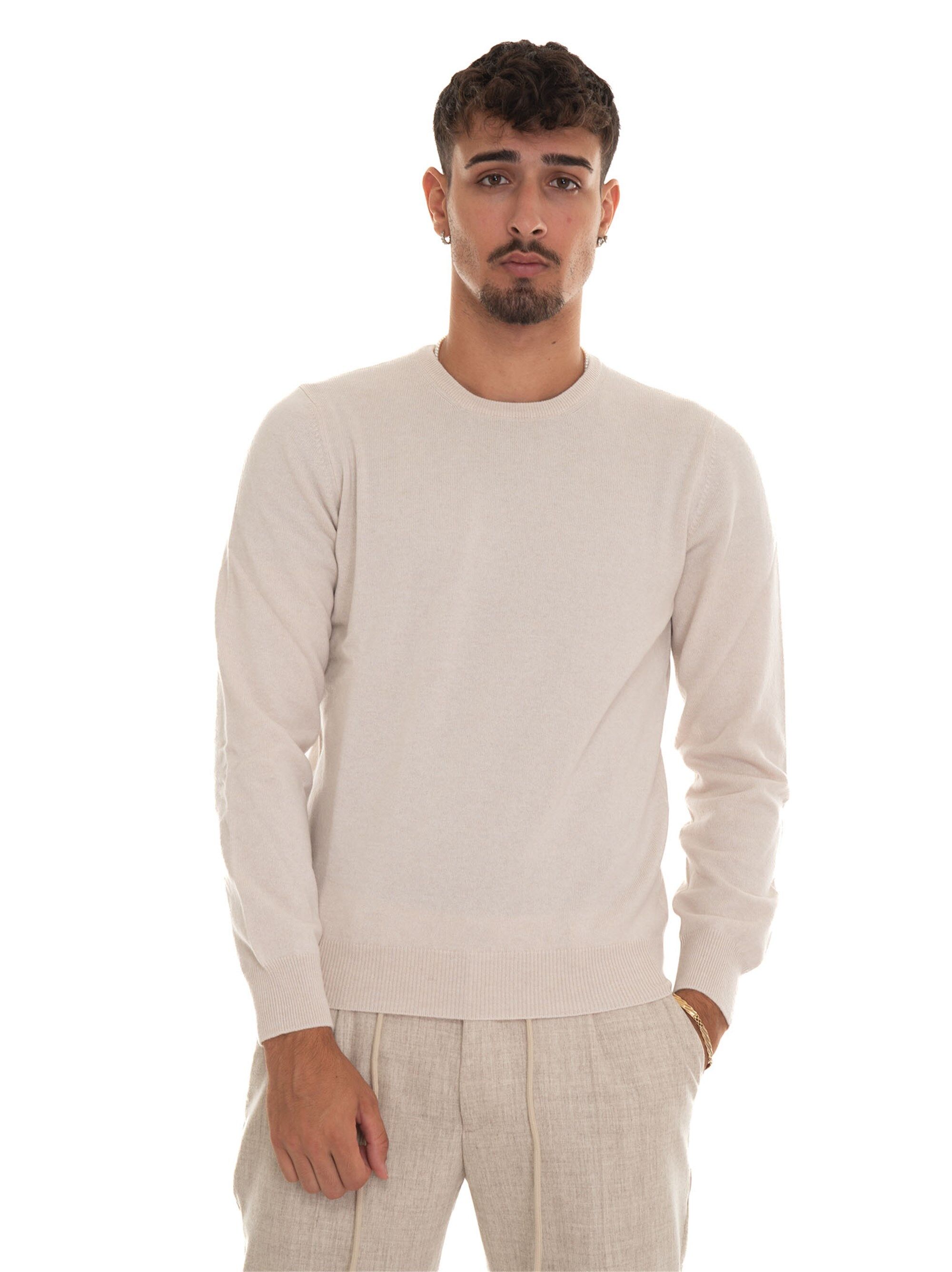 Gran Sasso Pullover girocollo Panna Uomo 46