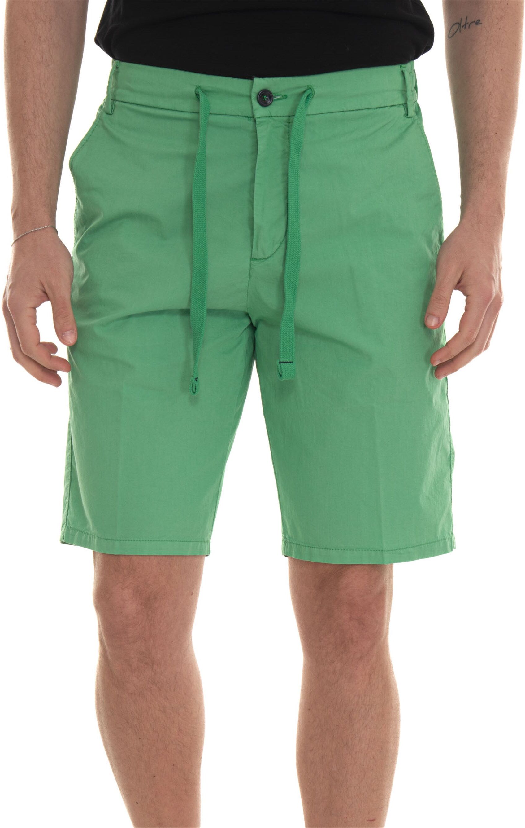 Harmont & Blaine Bermuda in cotone Verde Uomo 50