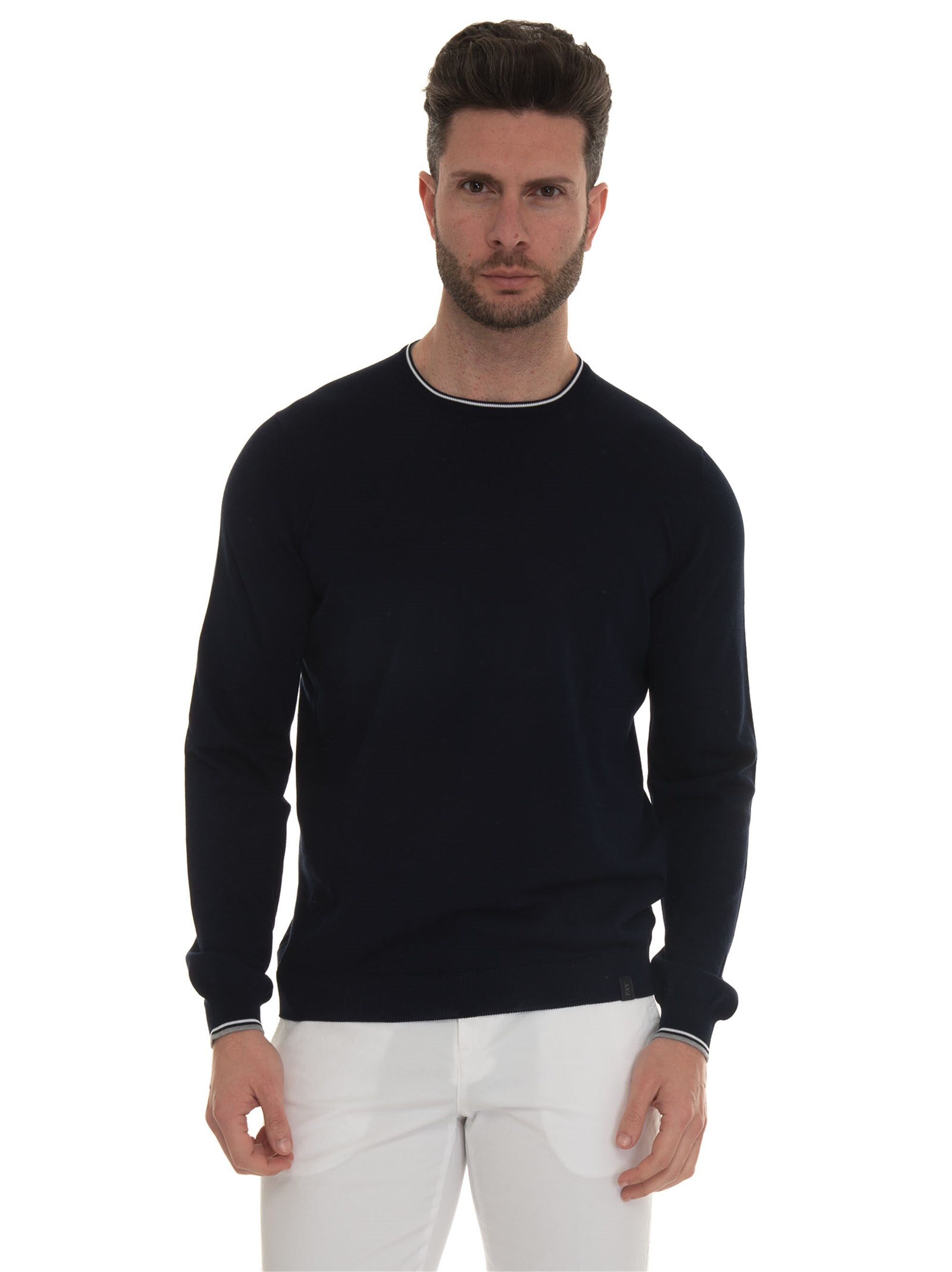 Fay Pullover girocollo Blu Uomo 48