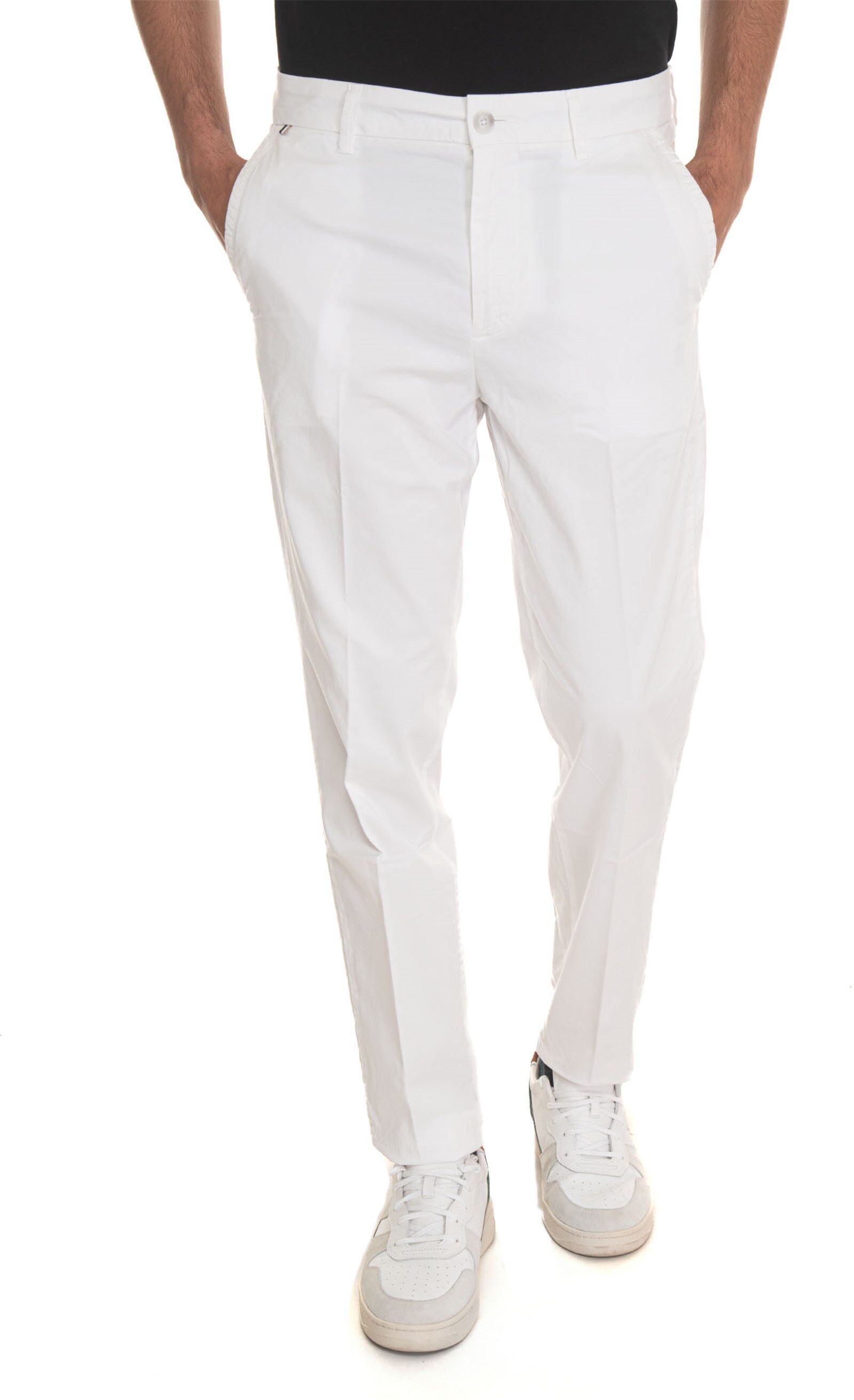 Boss Pantalone modello chino KAITON Bianco Uomo 50