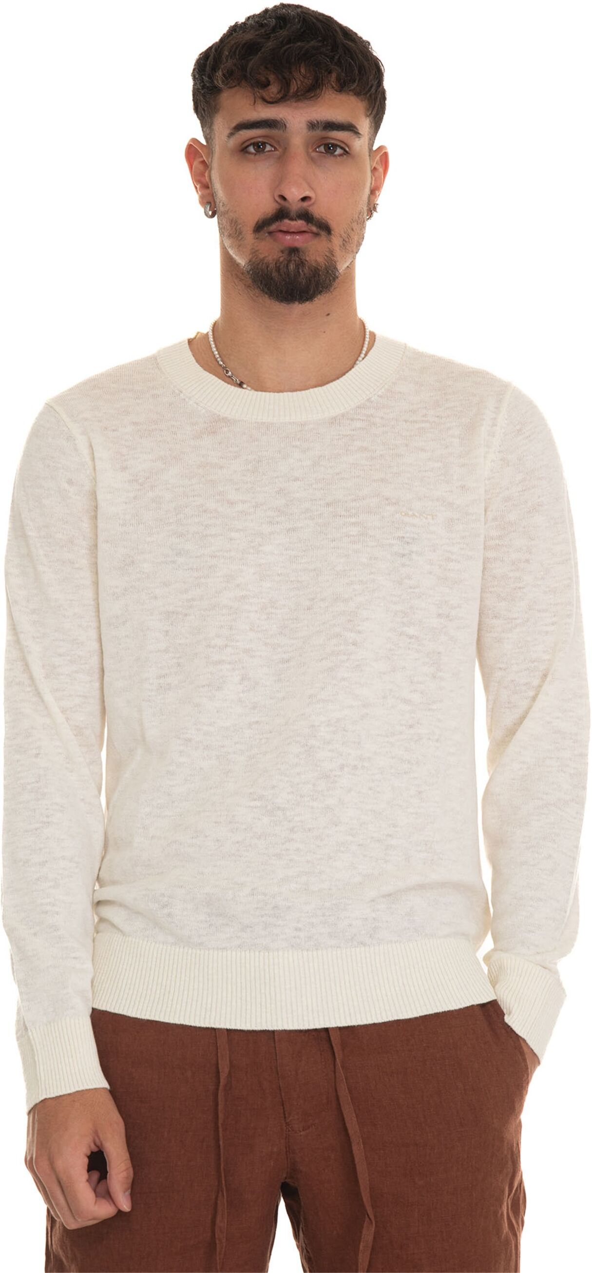 Gant Pullover girocollo Bianco Uomo M