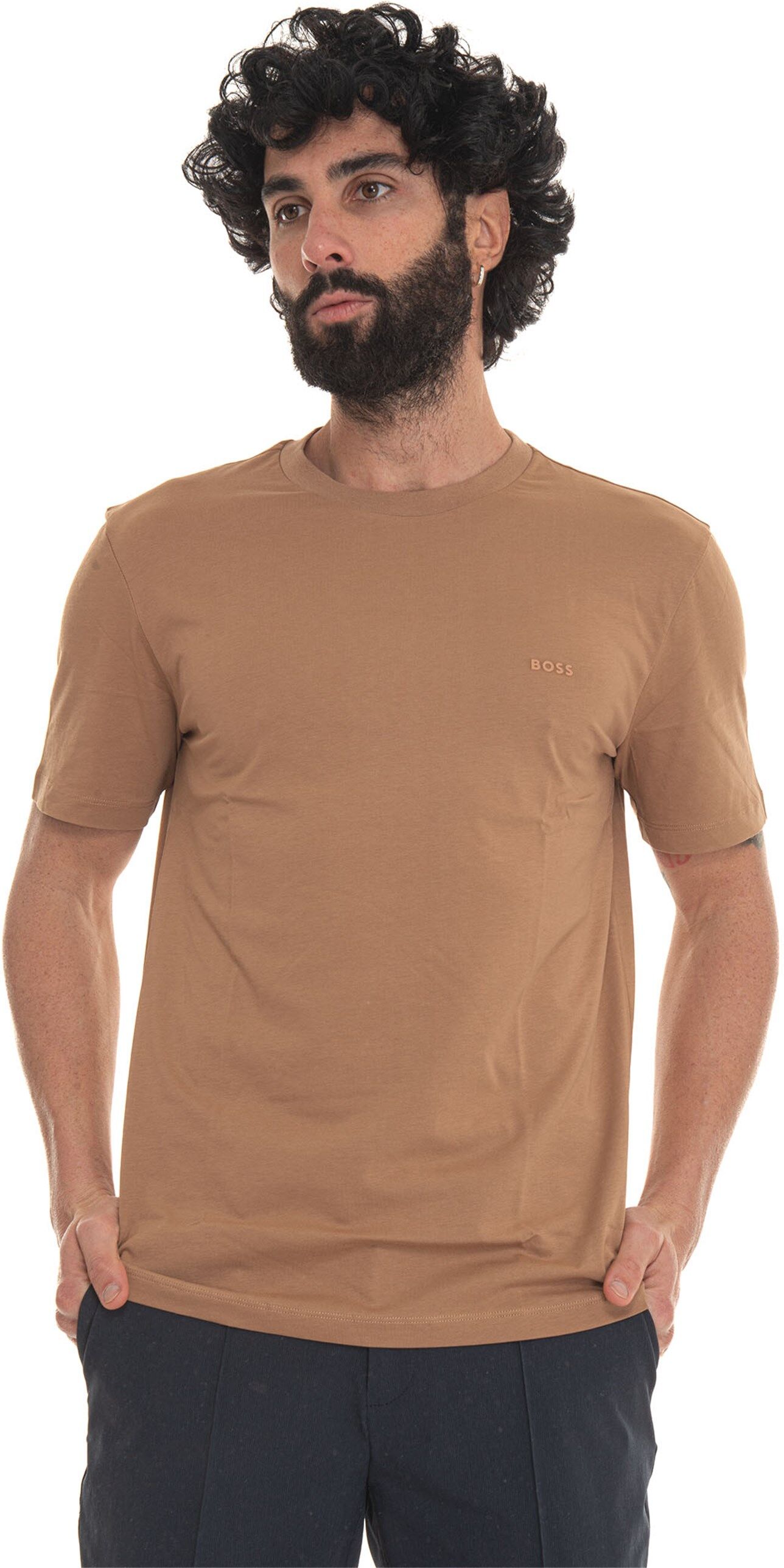 Boss T-shirt girocollo Beige Uomo M