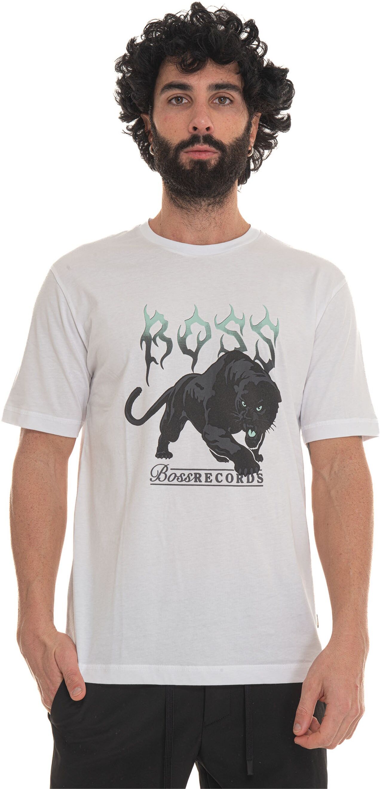 Boss T-shirt girocollo Bianco Uomo L