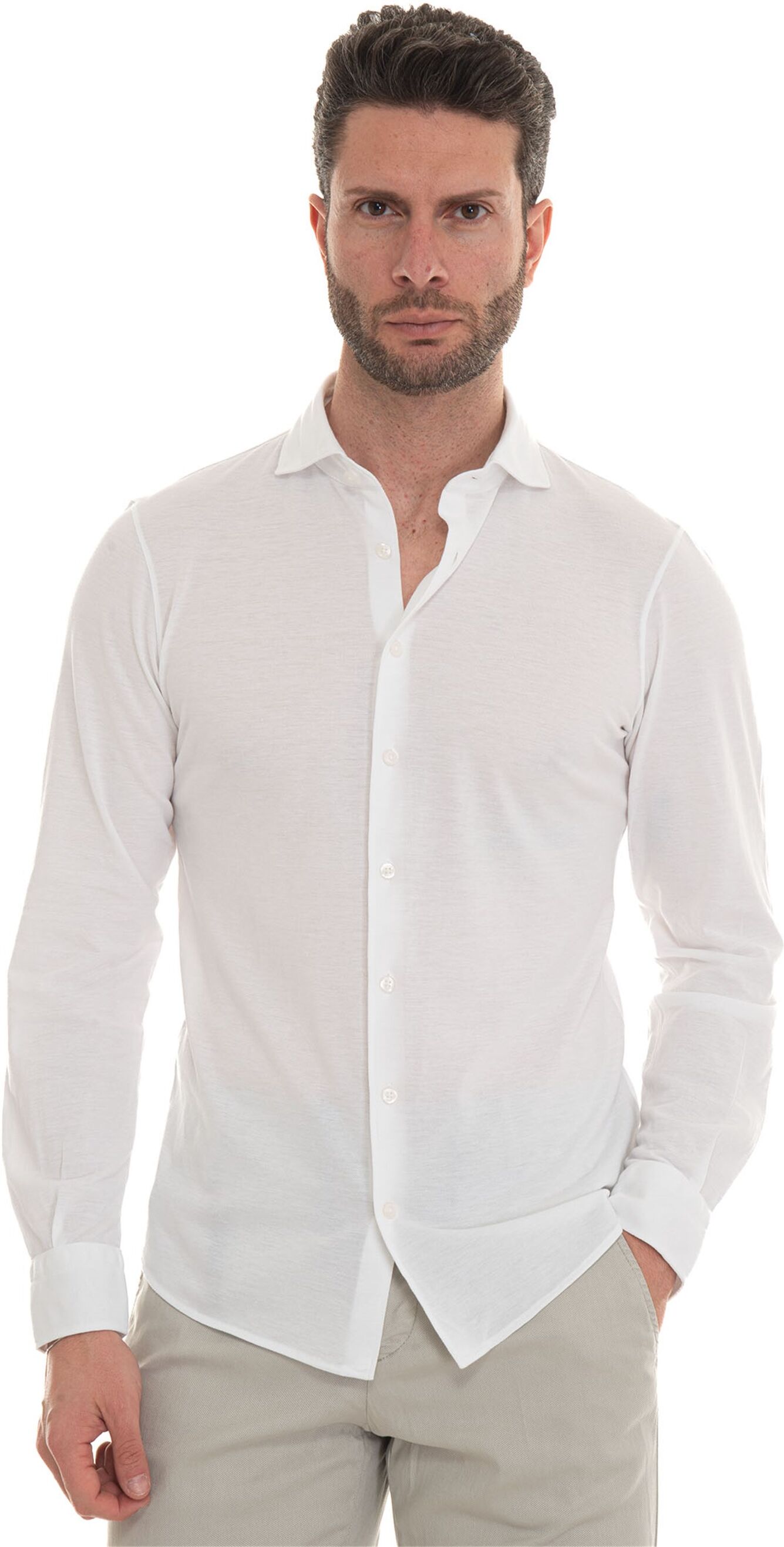 Gran Sasso Polo camicia Bianco Uomo 50