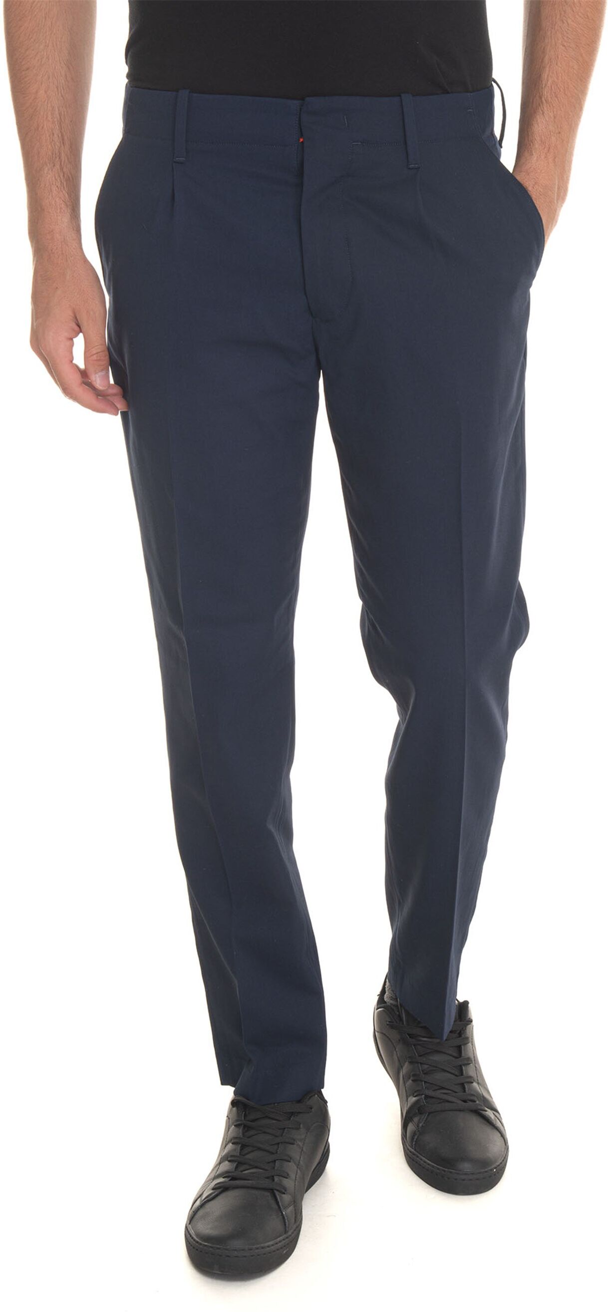 Hindustrie Pantalone modello chino CHINO1P-BATAVIA Blu Uomo 48