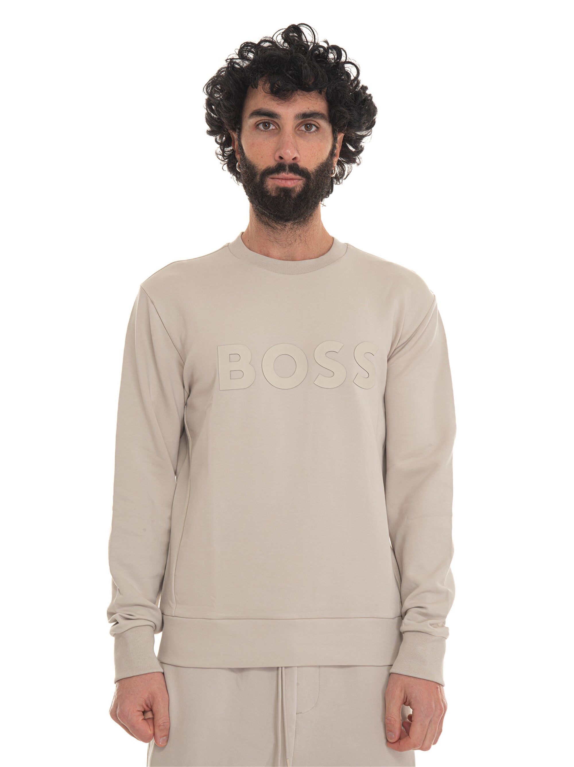 Boss Felpa girocollo Beige Uomo XXL