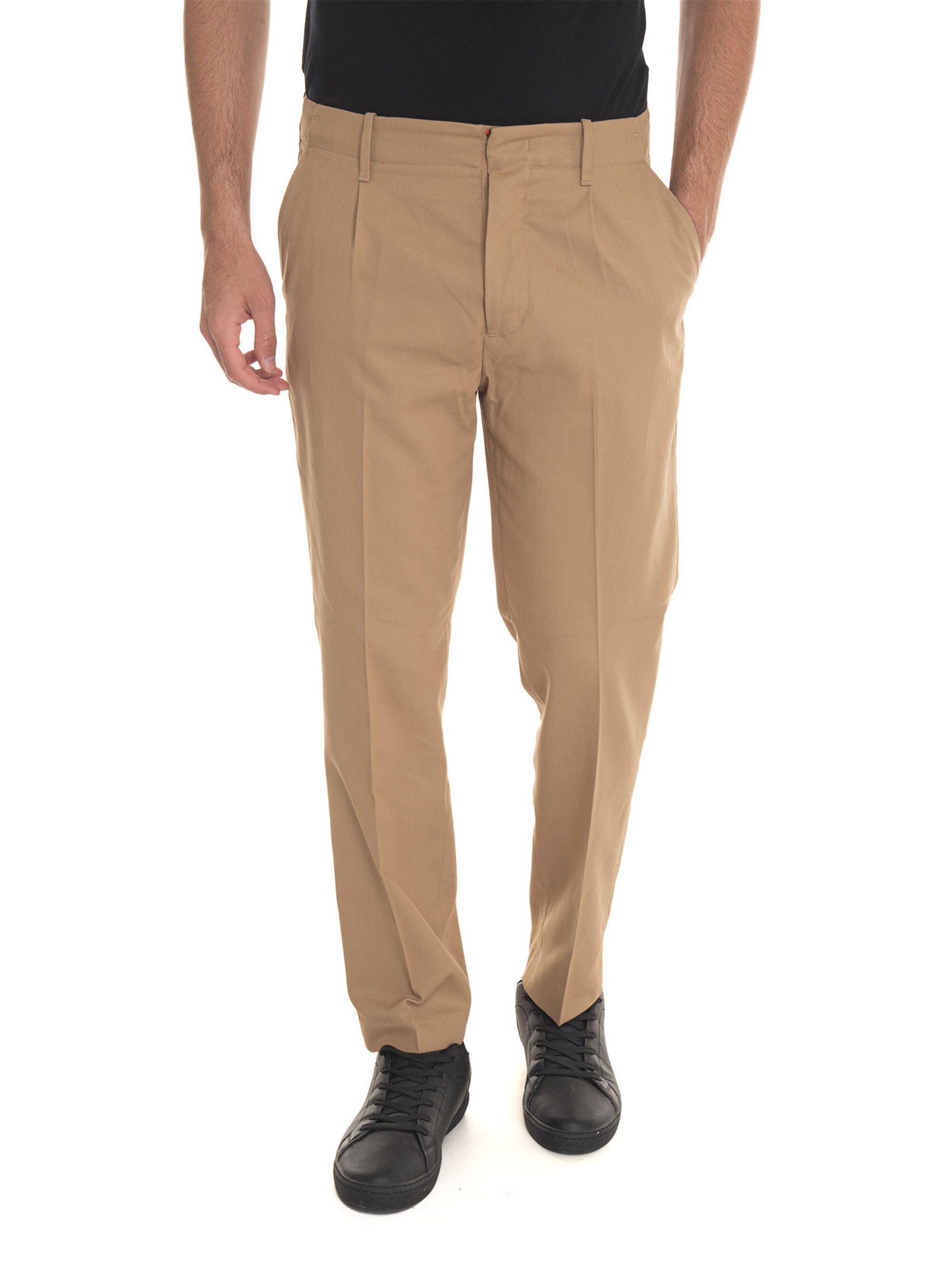 Hindustrie Pantalone modello chino CHINO1P-BATAVIA Sabbia Uomo 52