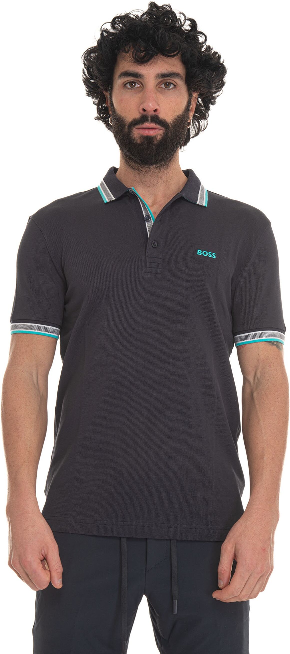 Boss Polo manica corta Blu Uomo S