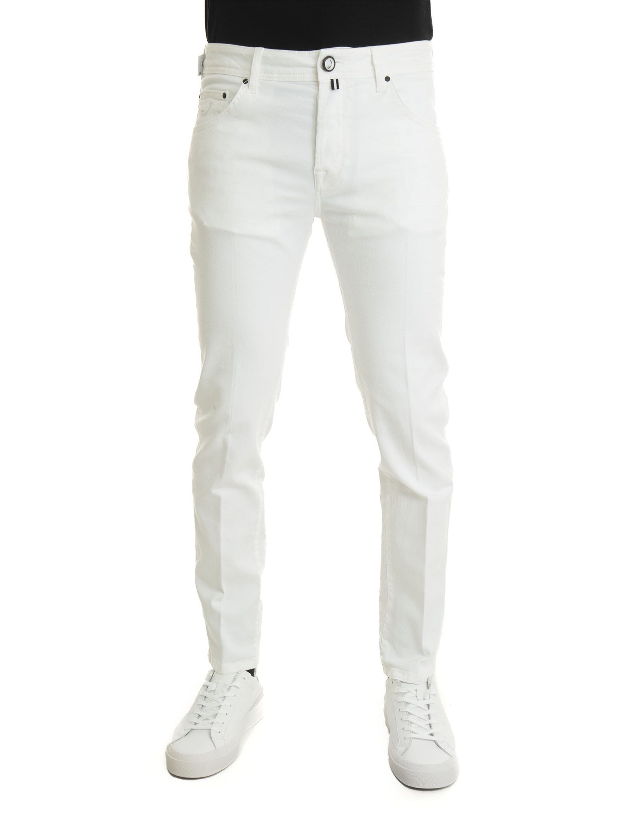 Jacob Cohen x Histores Jeans 5 tasche Denim bianco Uomo 38