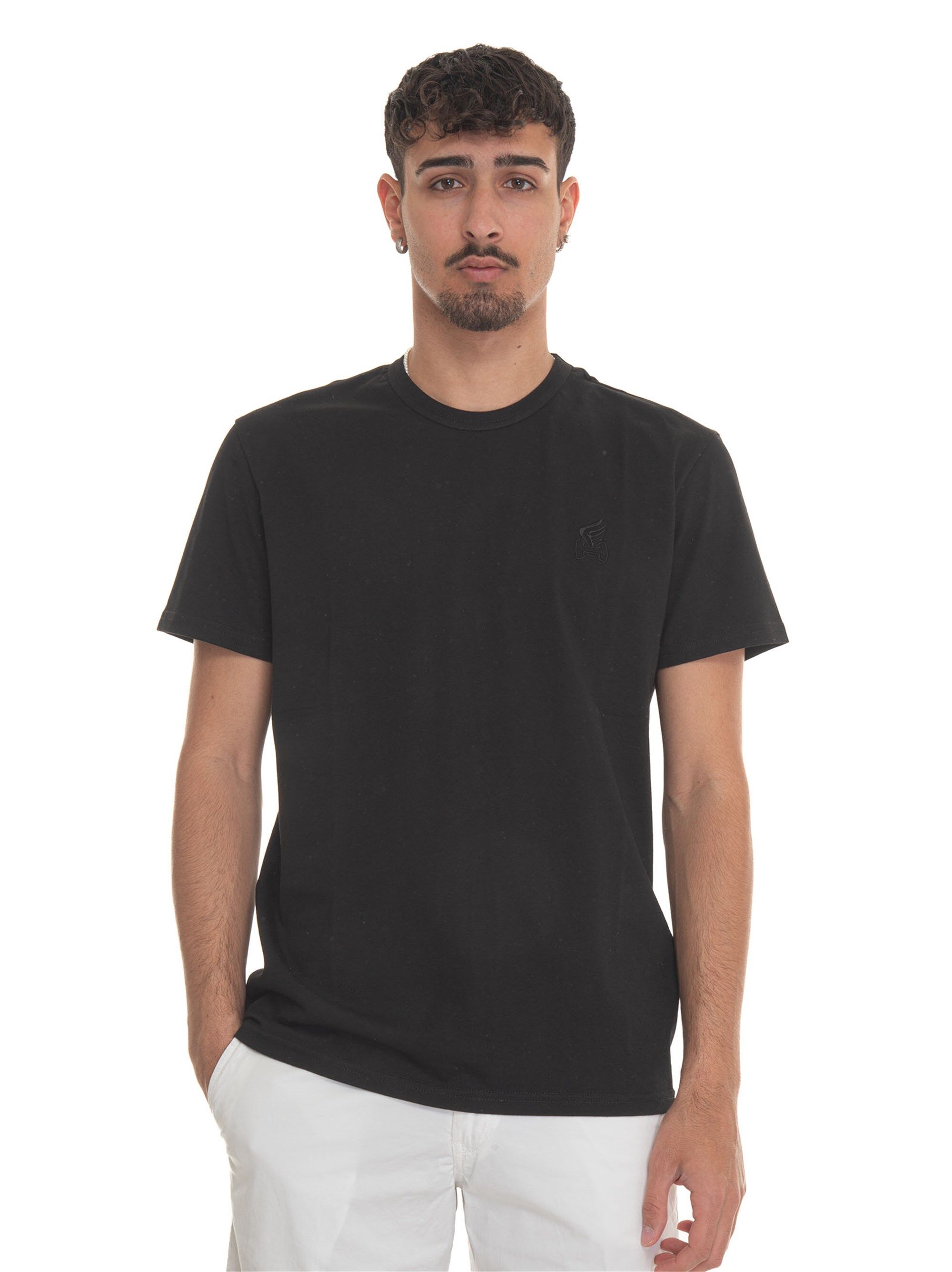 Hogan T-shirt girocollo mezza manica Nero Uomo S