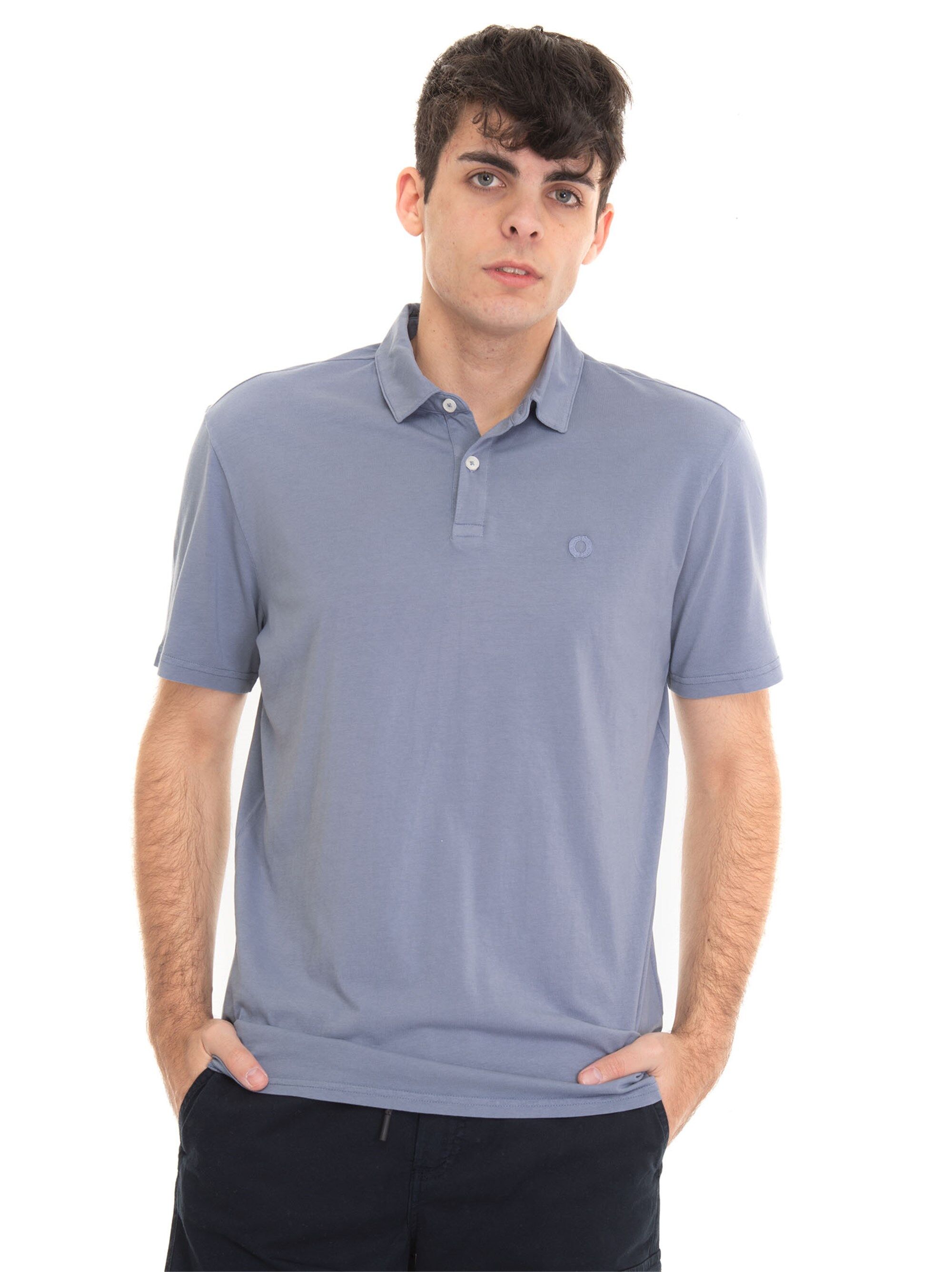 Ecoalf Polo in jersey di cotone Thealf Azzurro Uomo M