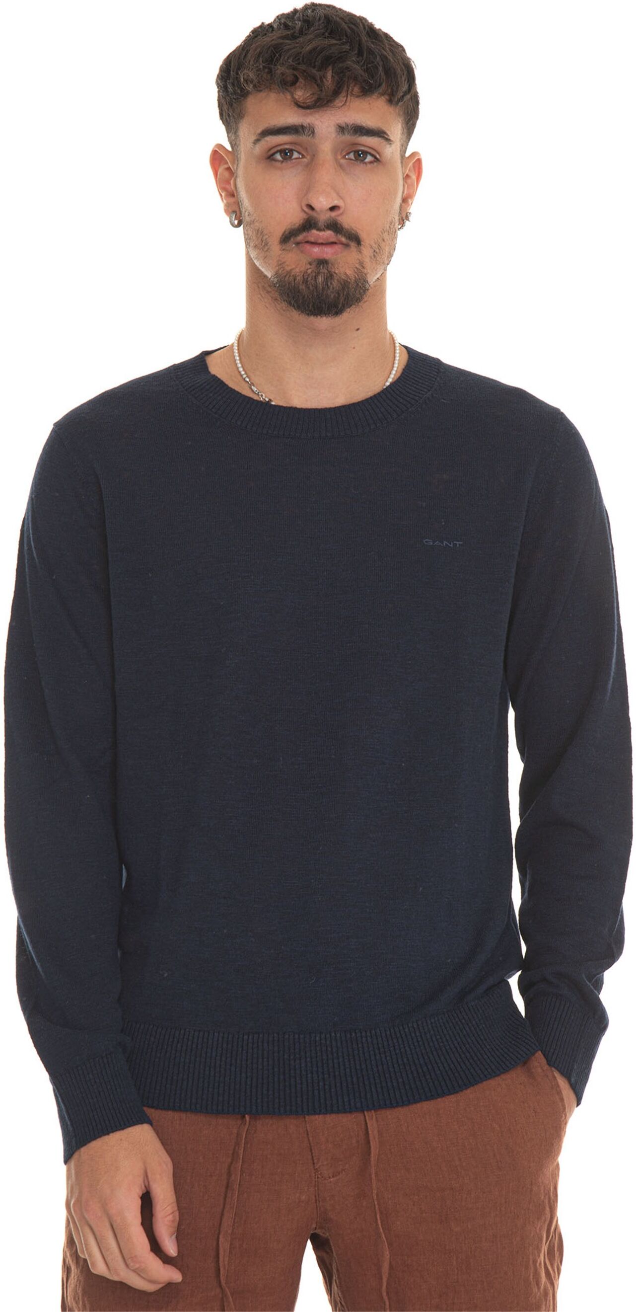 Gant Pullover girocollo Blu Uomo M