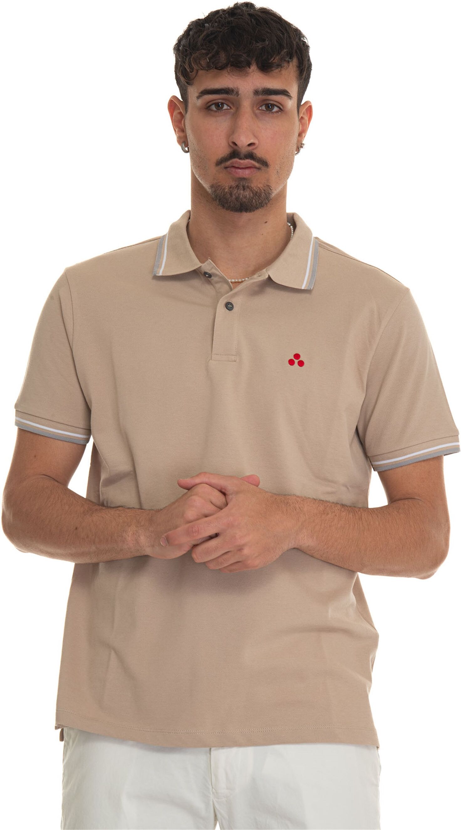 Peuterey Polo mezza manica NEWMEDINILLASTR01 Beige Uomo S