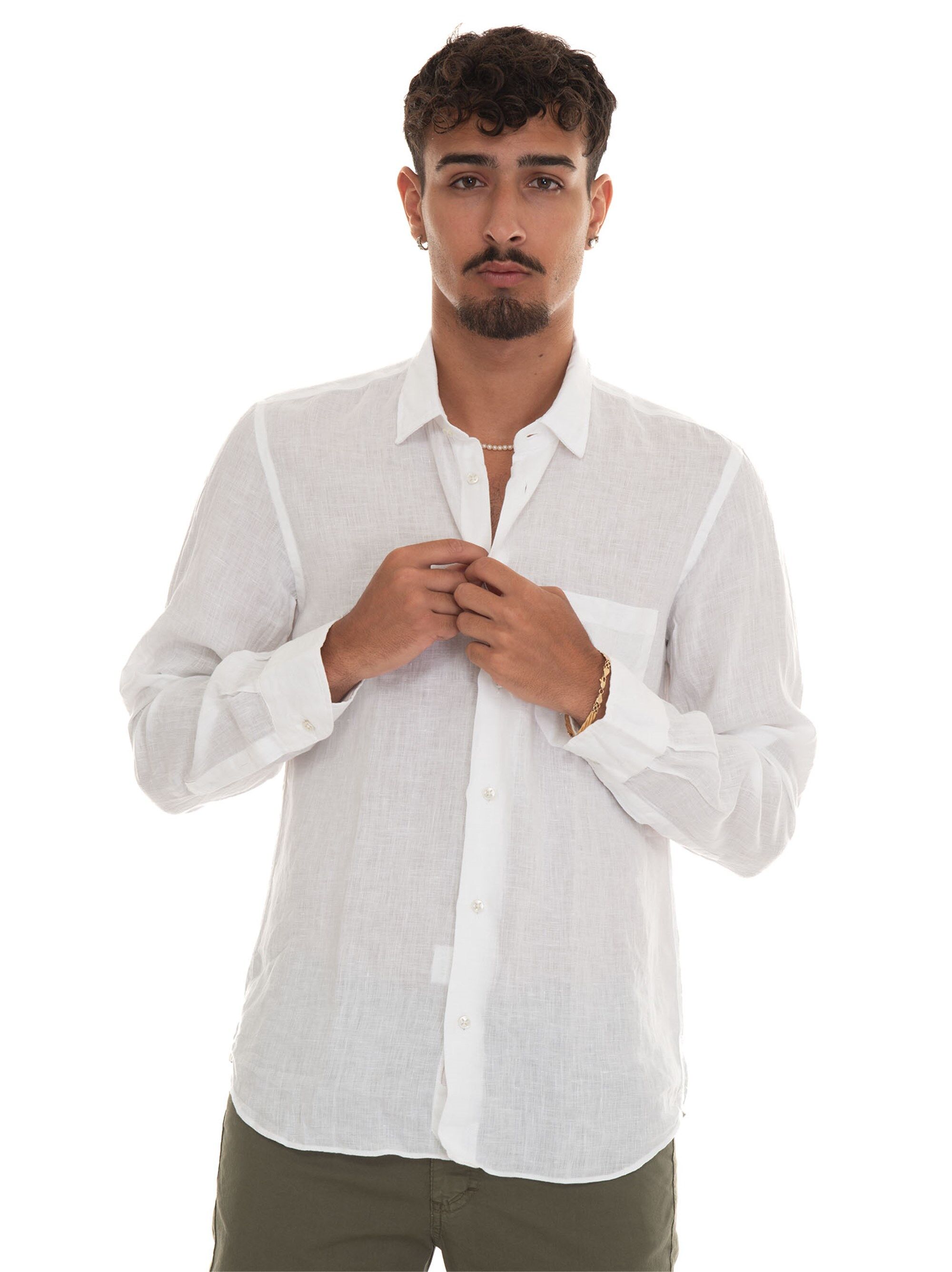 Vincenzo De Lauziers Camicia casual Bianco Uomo S