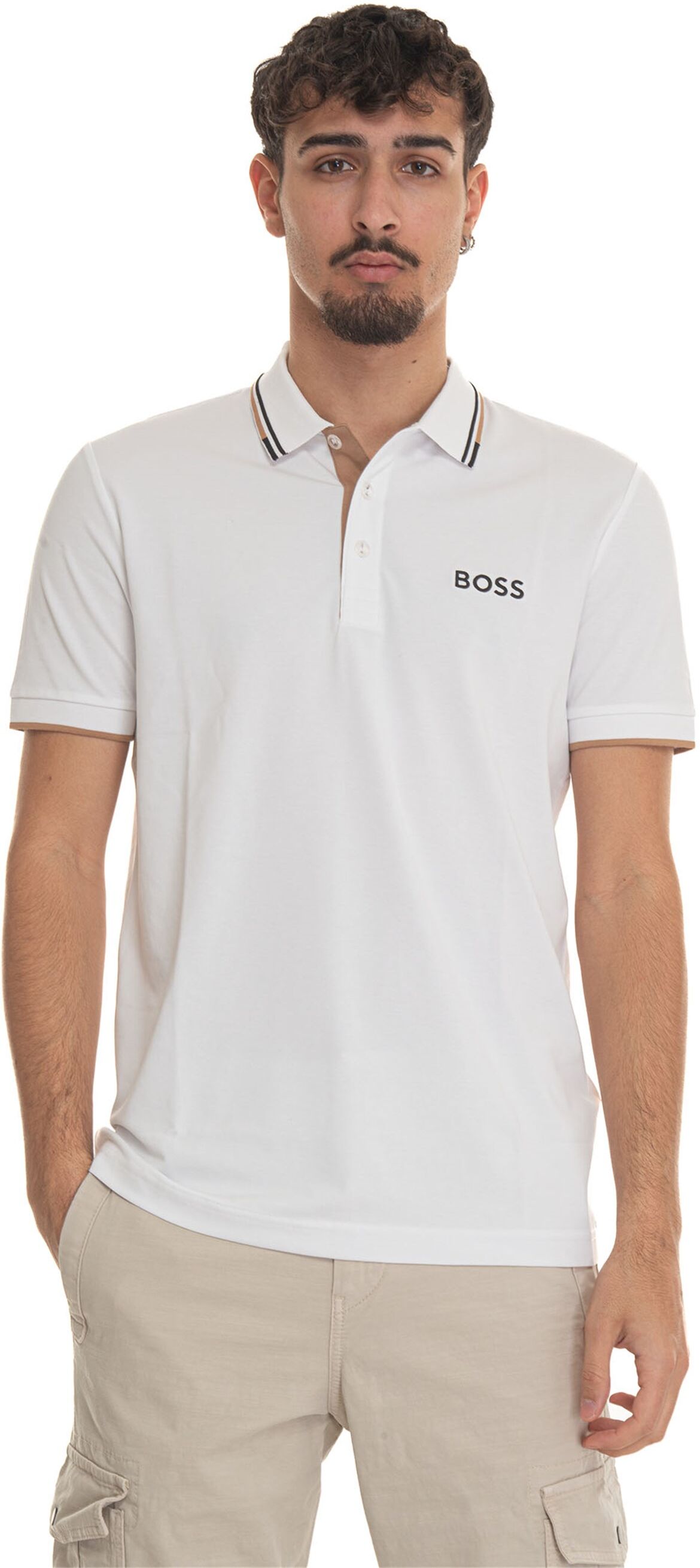 Boss Polo manica corta Bianco Uomo L