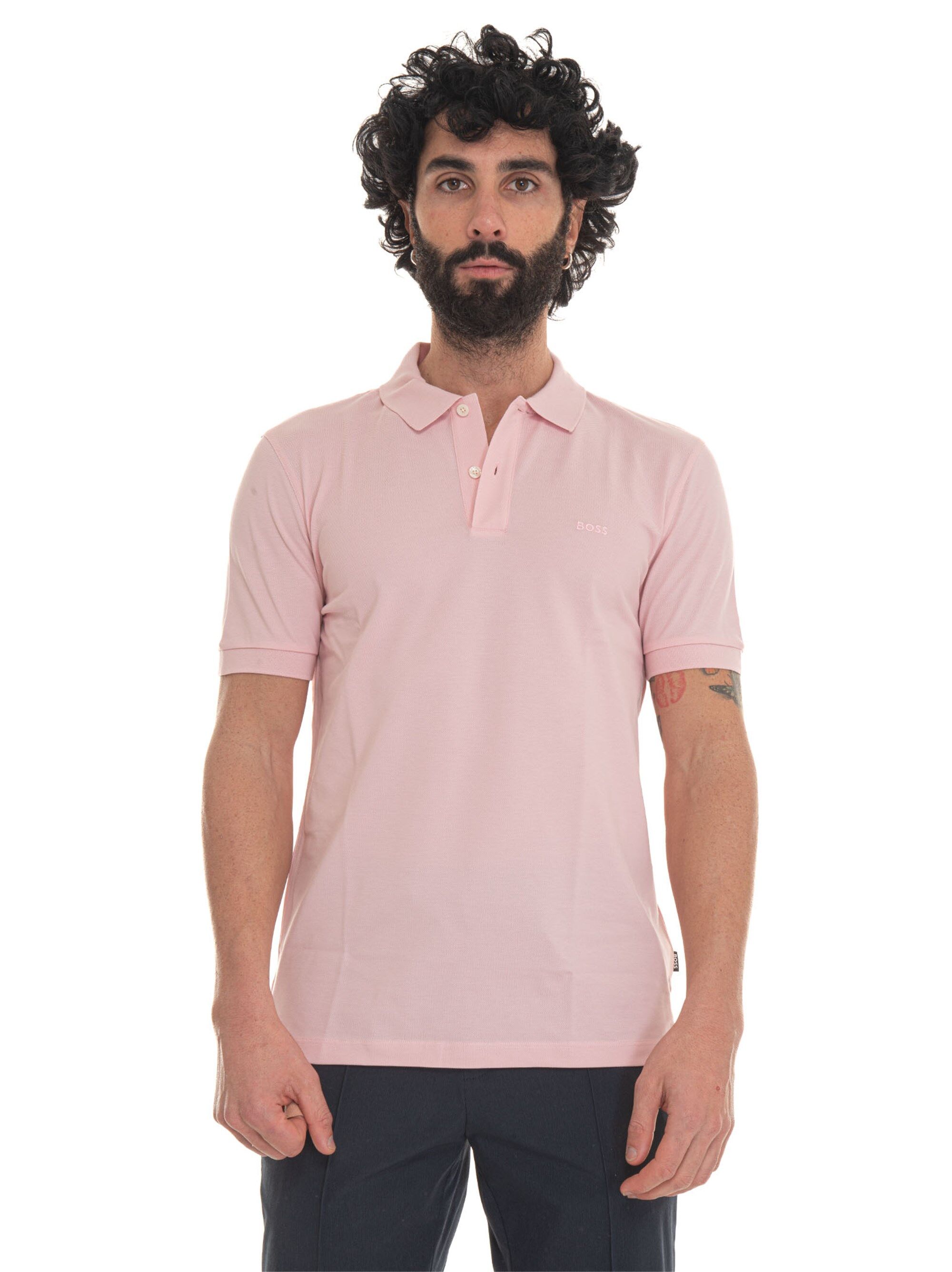 Boss Polo manica corta Rosa Uomo XL