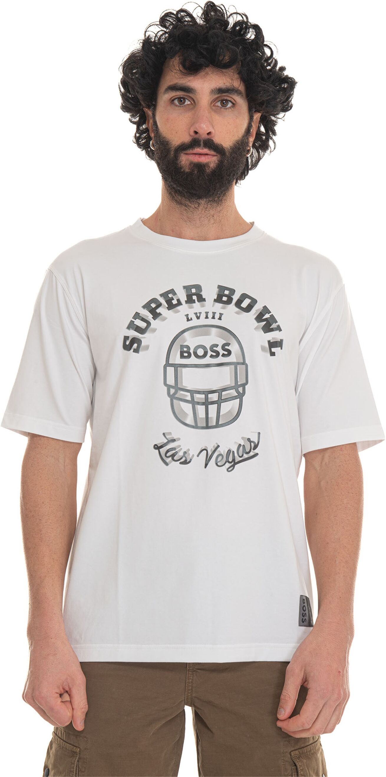 Boss T-shirt girocollo Bianco Uomo M