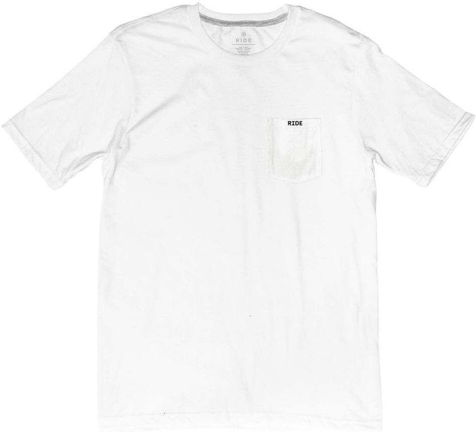 RIDE SACRED POCKET TEE T-SHIRT WHITE XL