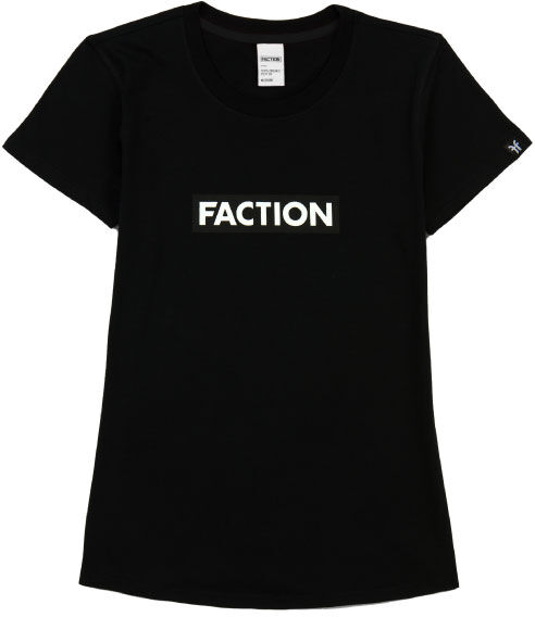 FACTION LOGO W T SHIRT BLACK S