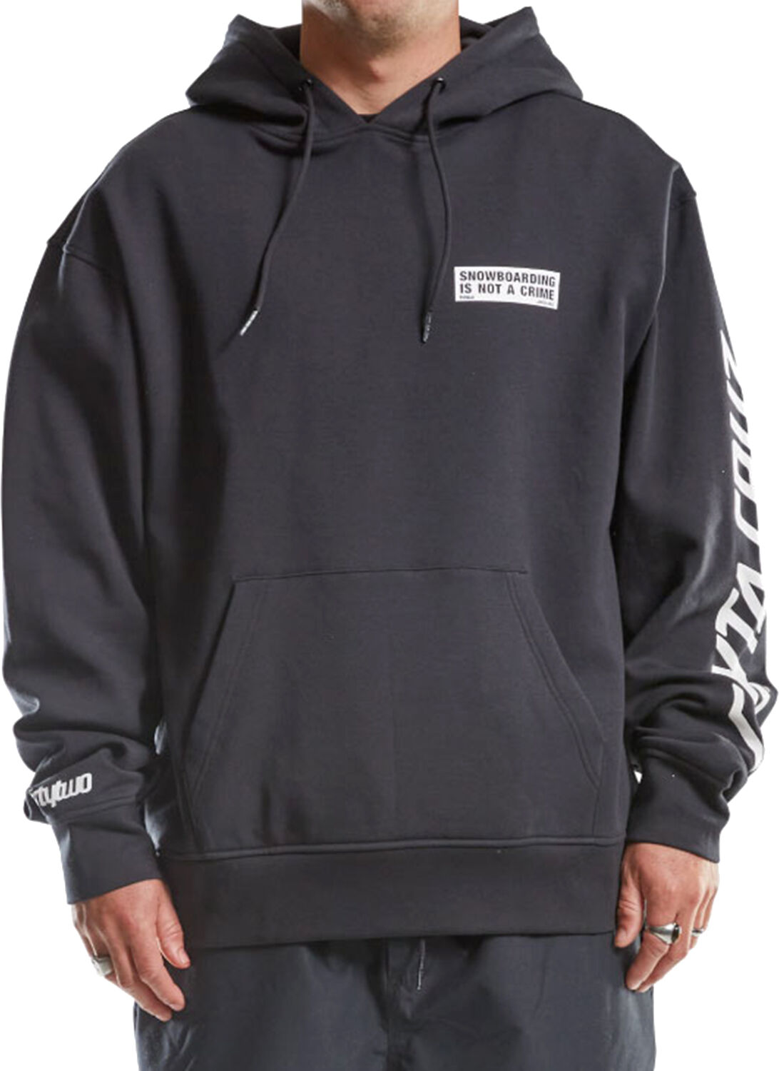 THIRTYTWO SANTA CRUZ REPEL HOODIE BLACK WHITE M