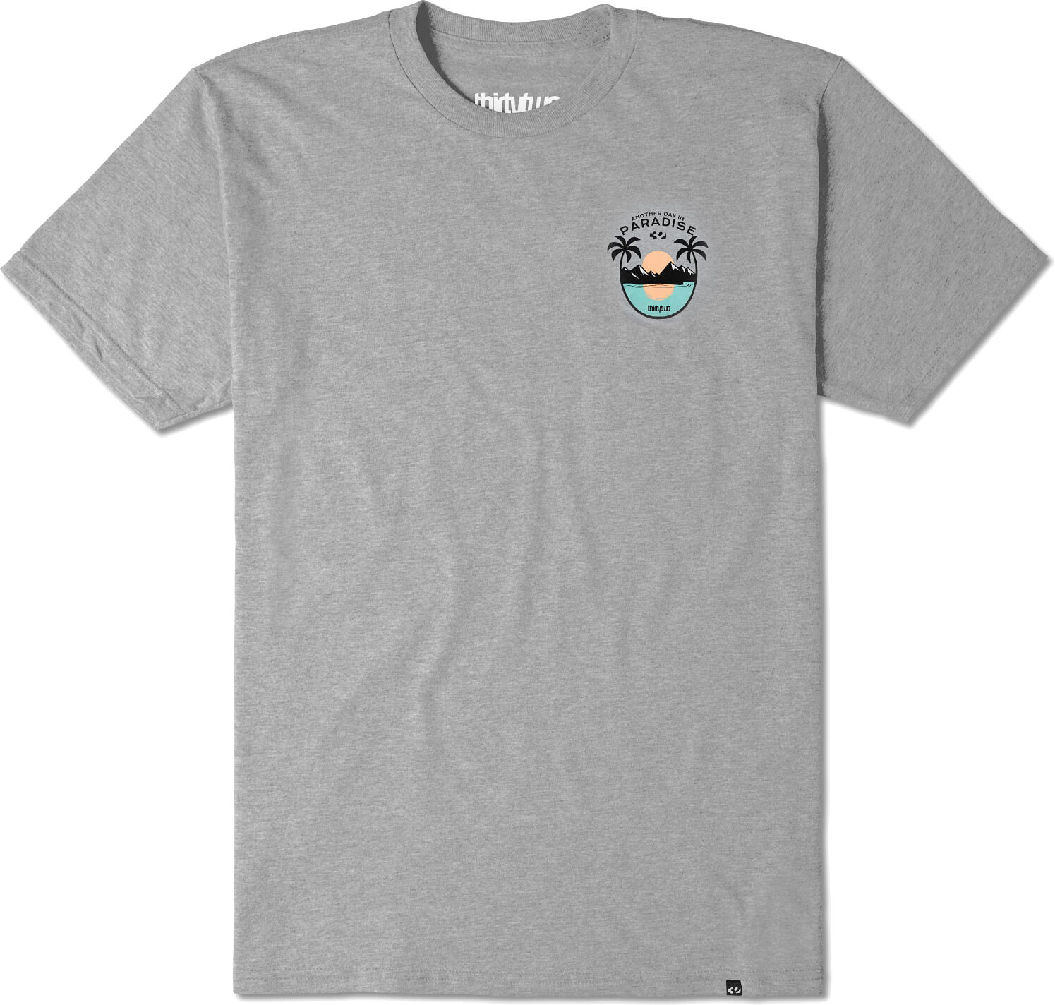 THIRTYTWO PARADISE TEE GREY HEATHER S