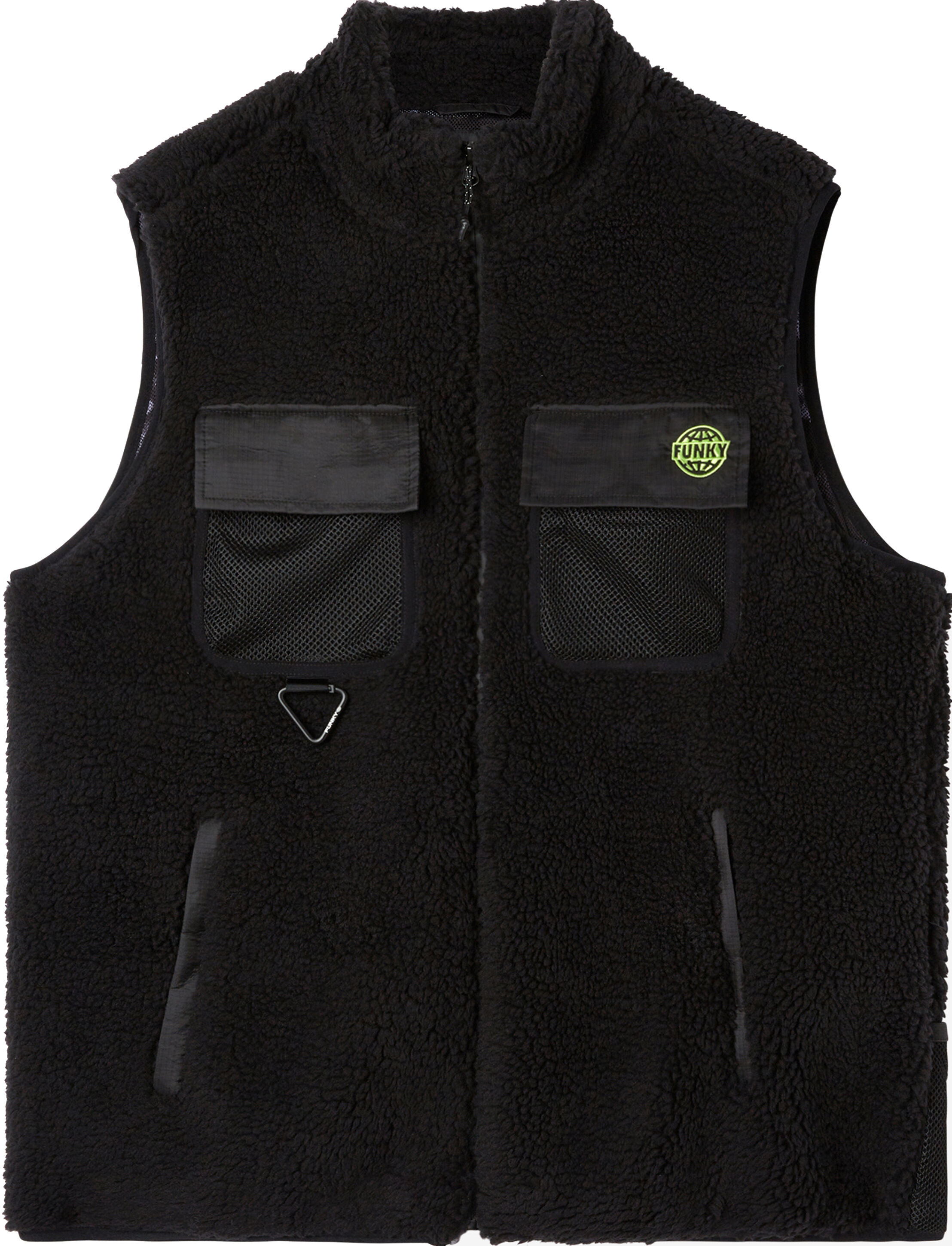 FUNKY GROG SHERPA VEST BLACK M