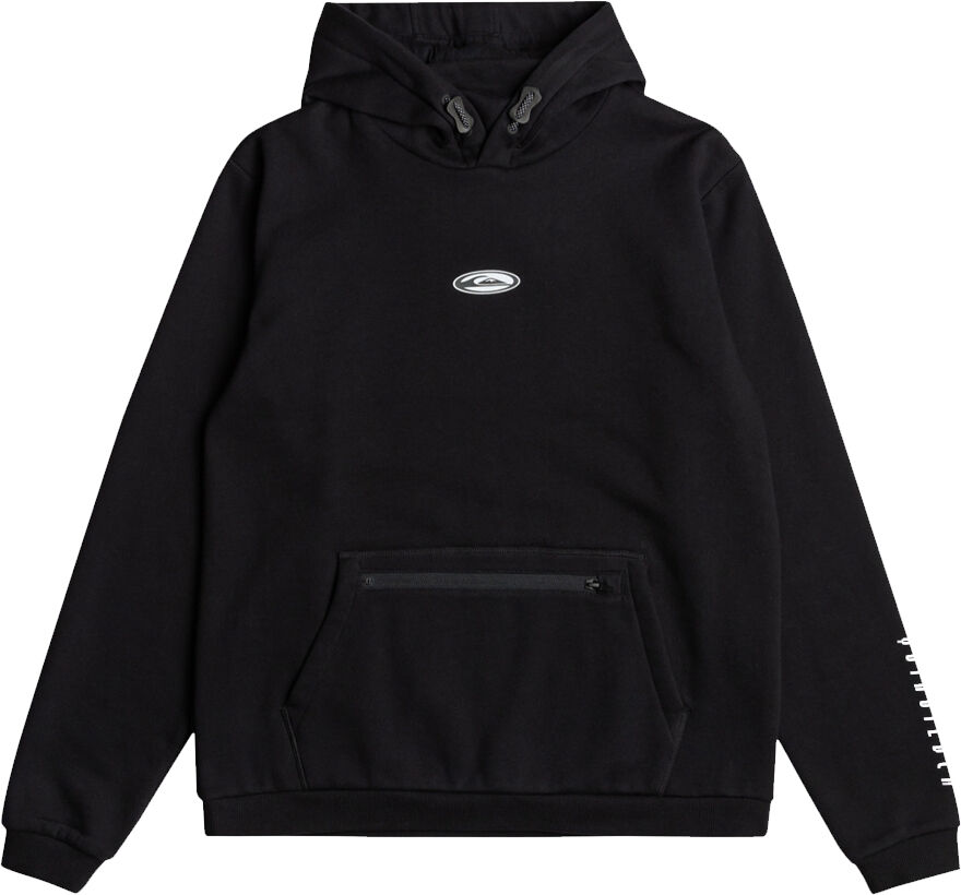 Quiksilver BIG LOGO TECH HOODIE TRUE BLACK M