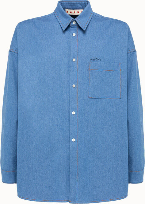 Marni camicia di jeans oversize