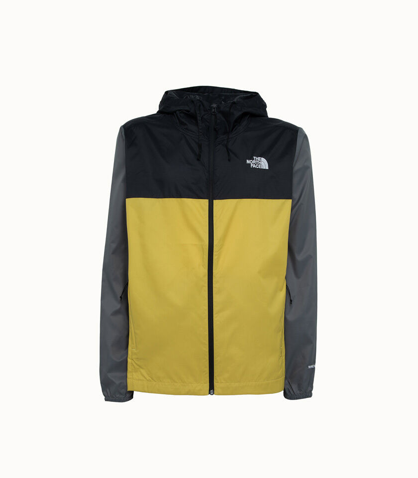 The North Face giacca cyclone 3 colore grigio e giallo