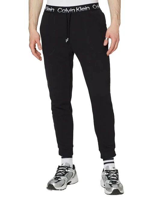 Calvin Pantaloni Di Tuta Uomo Art 00gms2p600 Colore A Scelta Misura A Scelta CK BLACK