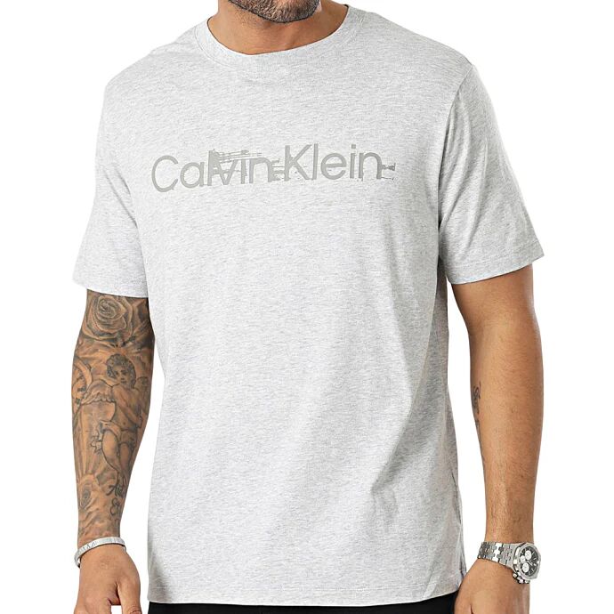 Calvin T-Shirt Uomo Art 00gms3k110 P-E 23 Colore E Misura A Scelta ATHLETIC GREY HEATHER