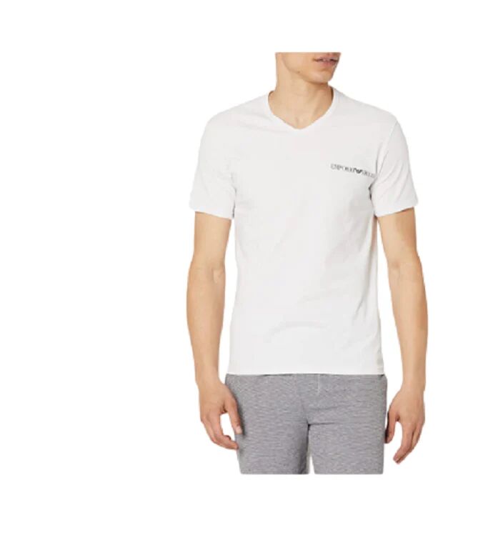 Giorgio Armani 2 T-Shirt Uomo Art. 111849 3r717 P-E 23 Colore E Misura A Scelta BIANCO/ECLISSE